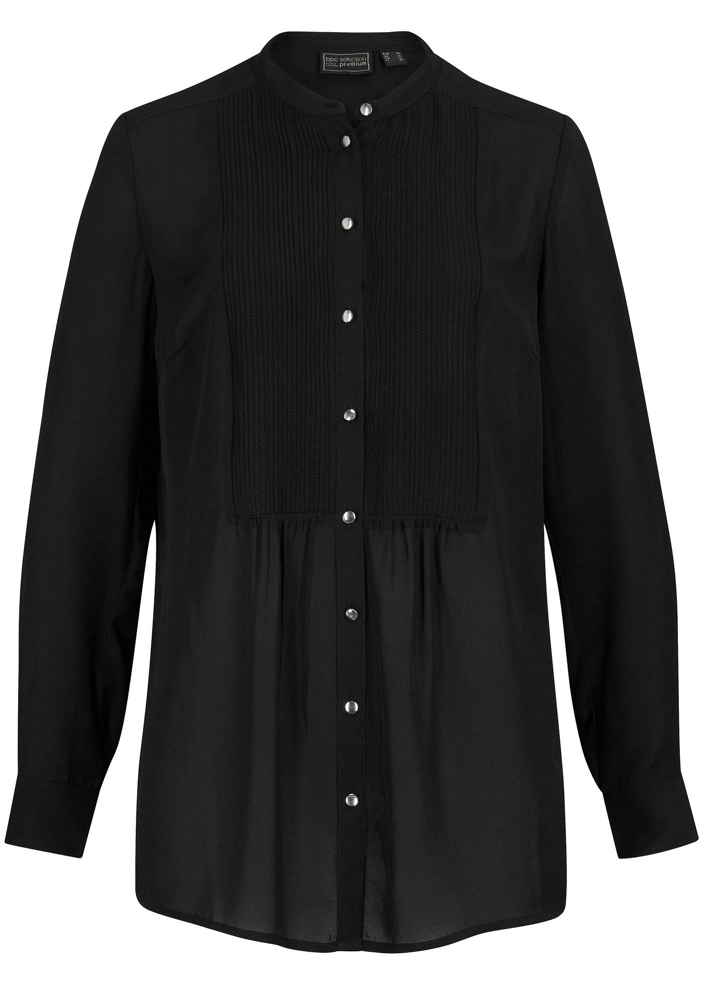 Chemisier long avec polyester recyclé et plis religieuse