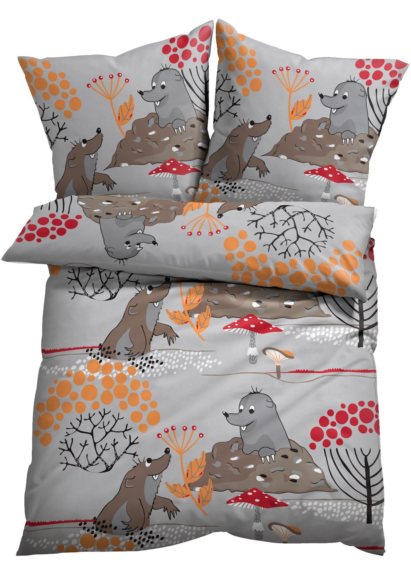 Parure de lit motif taupe