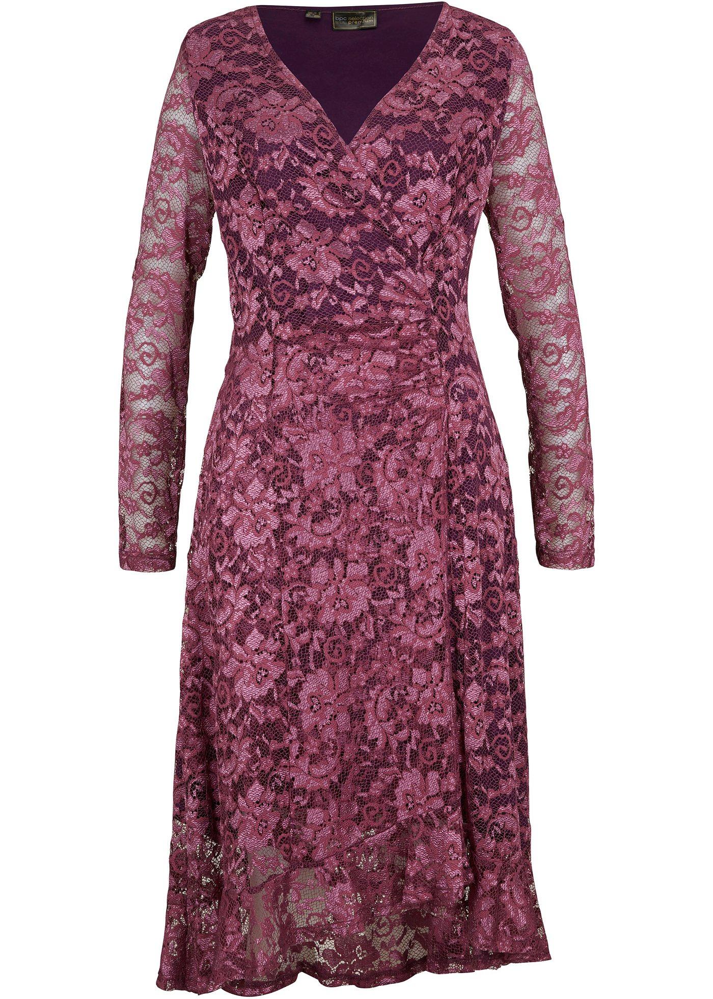 Robe en dentelle style portefeuille