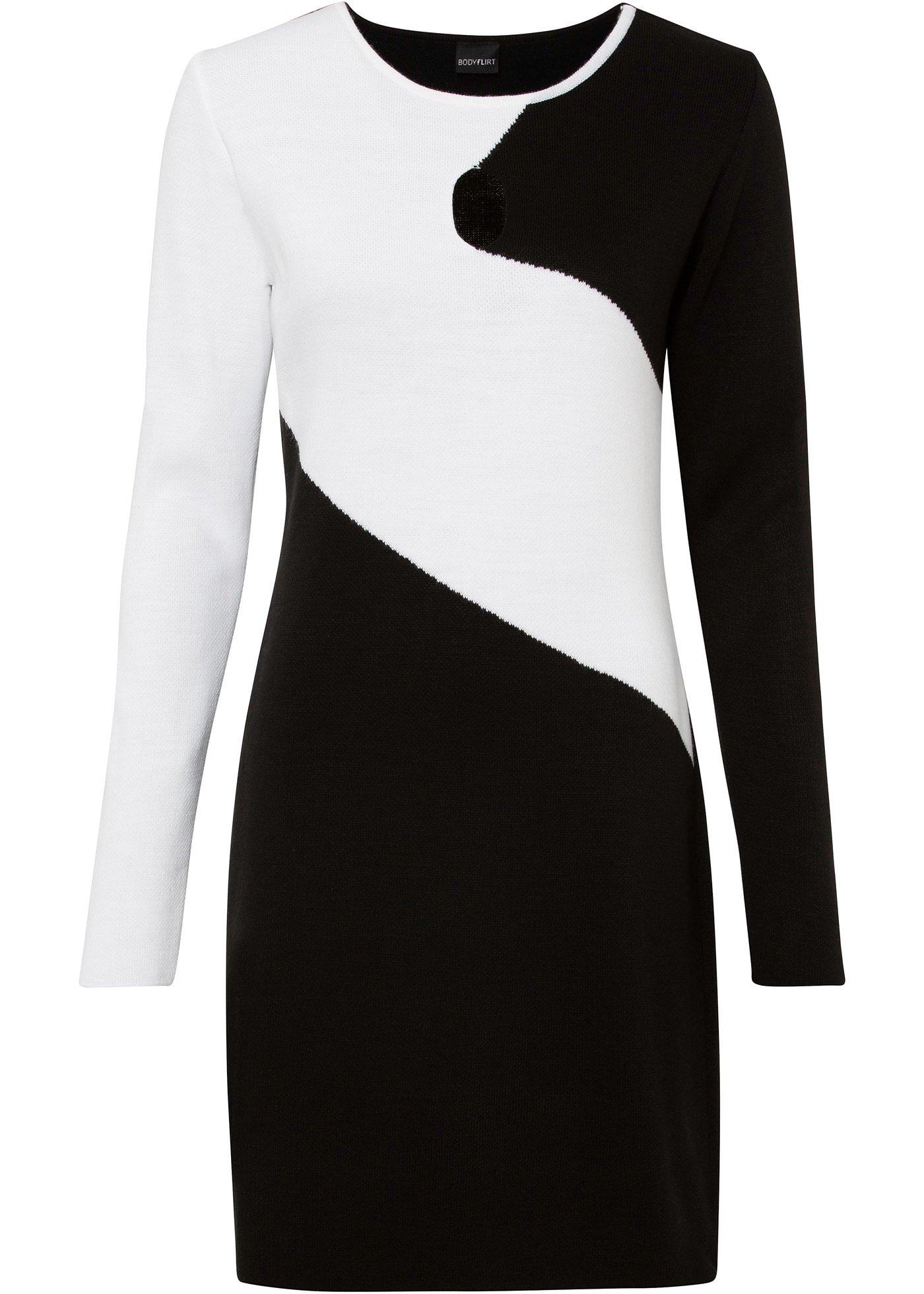 Robe en maille style color block