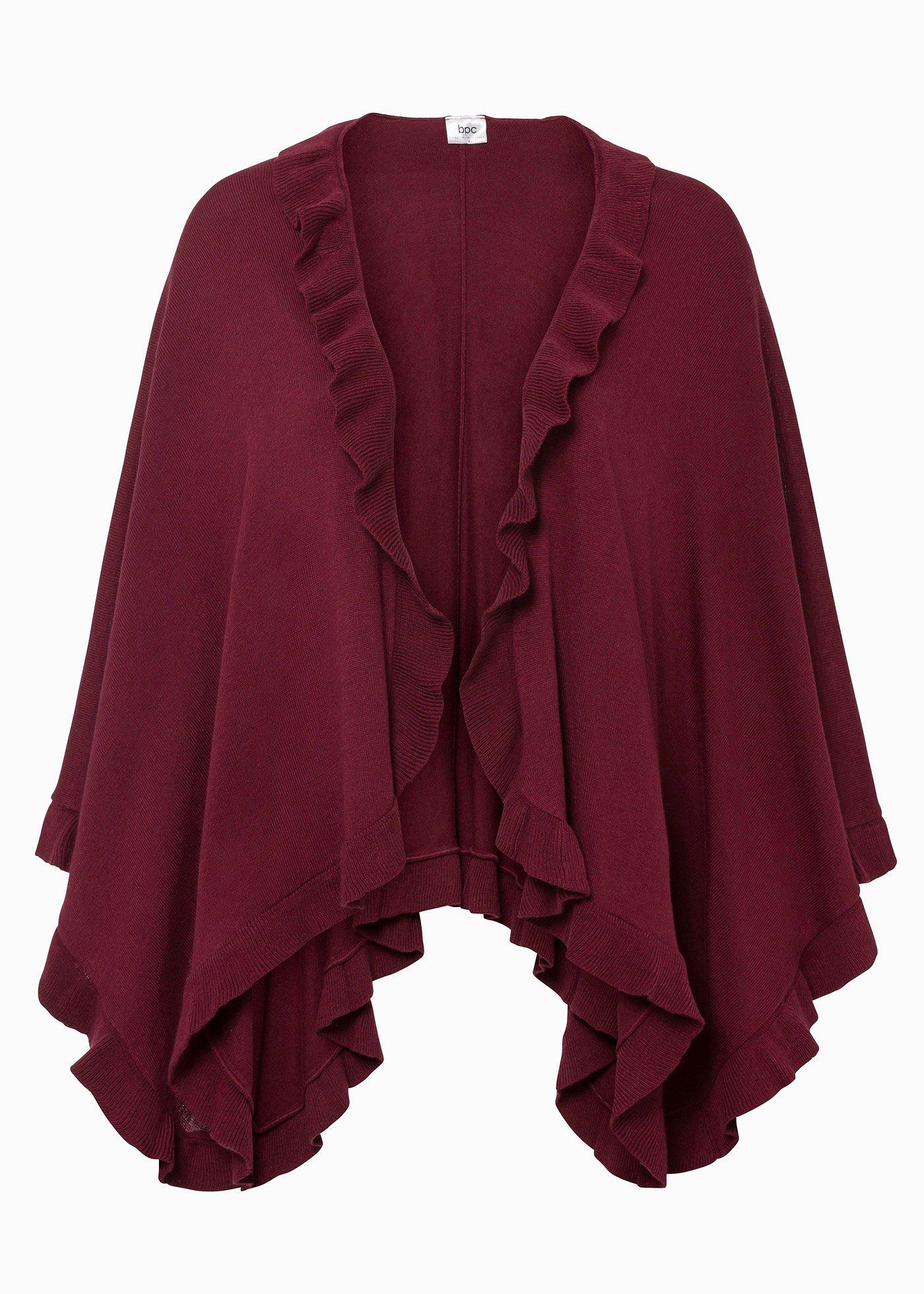 Poncho avec teneur en cachemire