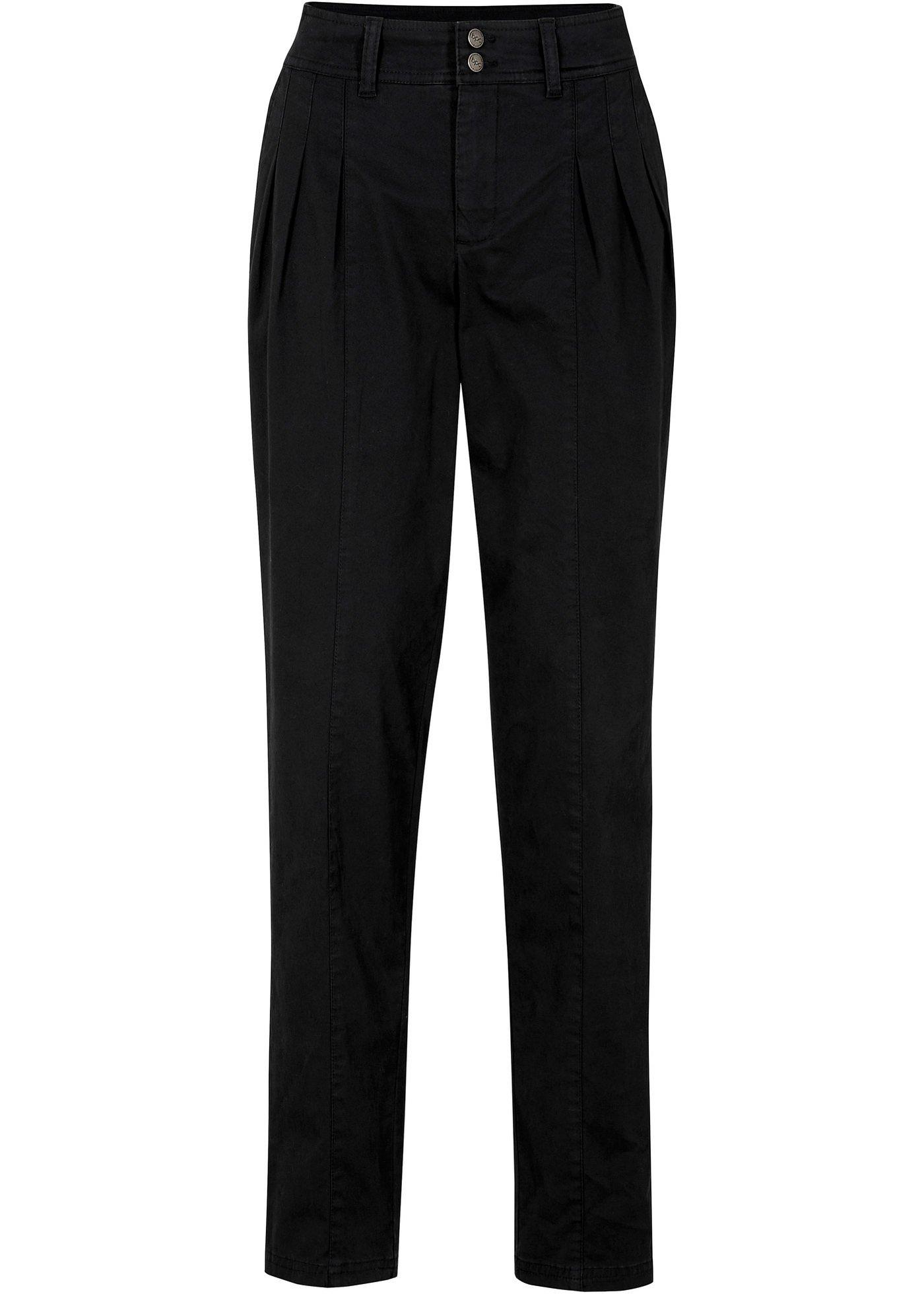 Pantalon chino avec plis décoratifs