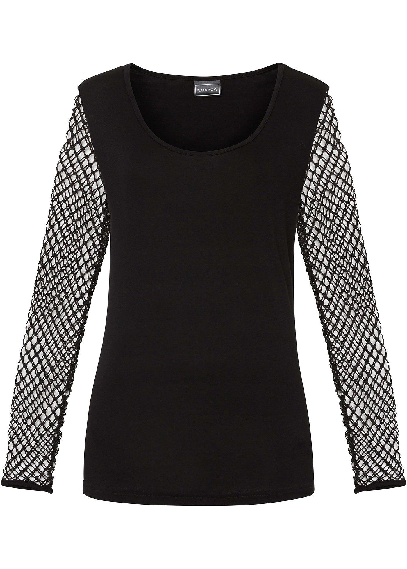 T-shirt manches longues avec résille