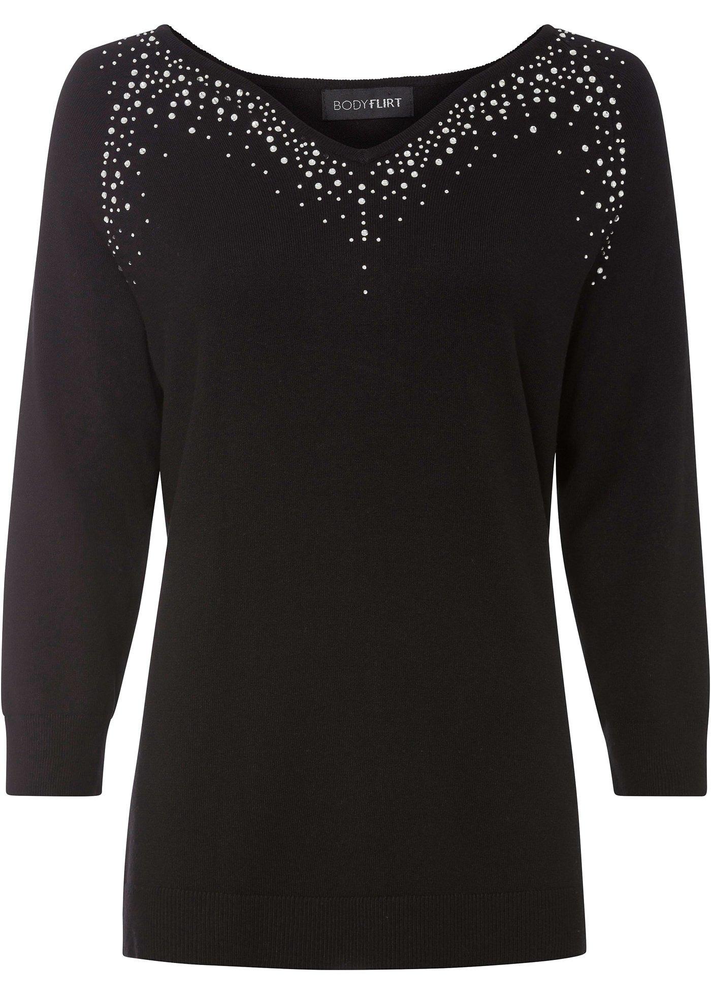 Pull oversize avec strass