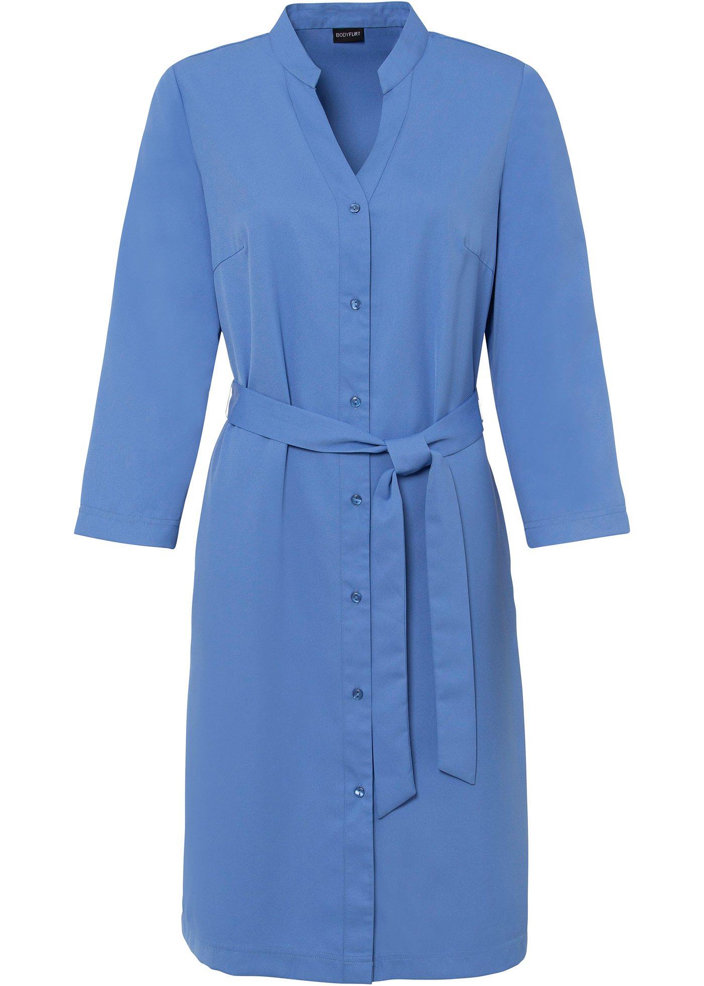 Robe-chemise avec ceinture à nouer