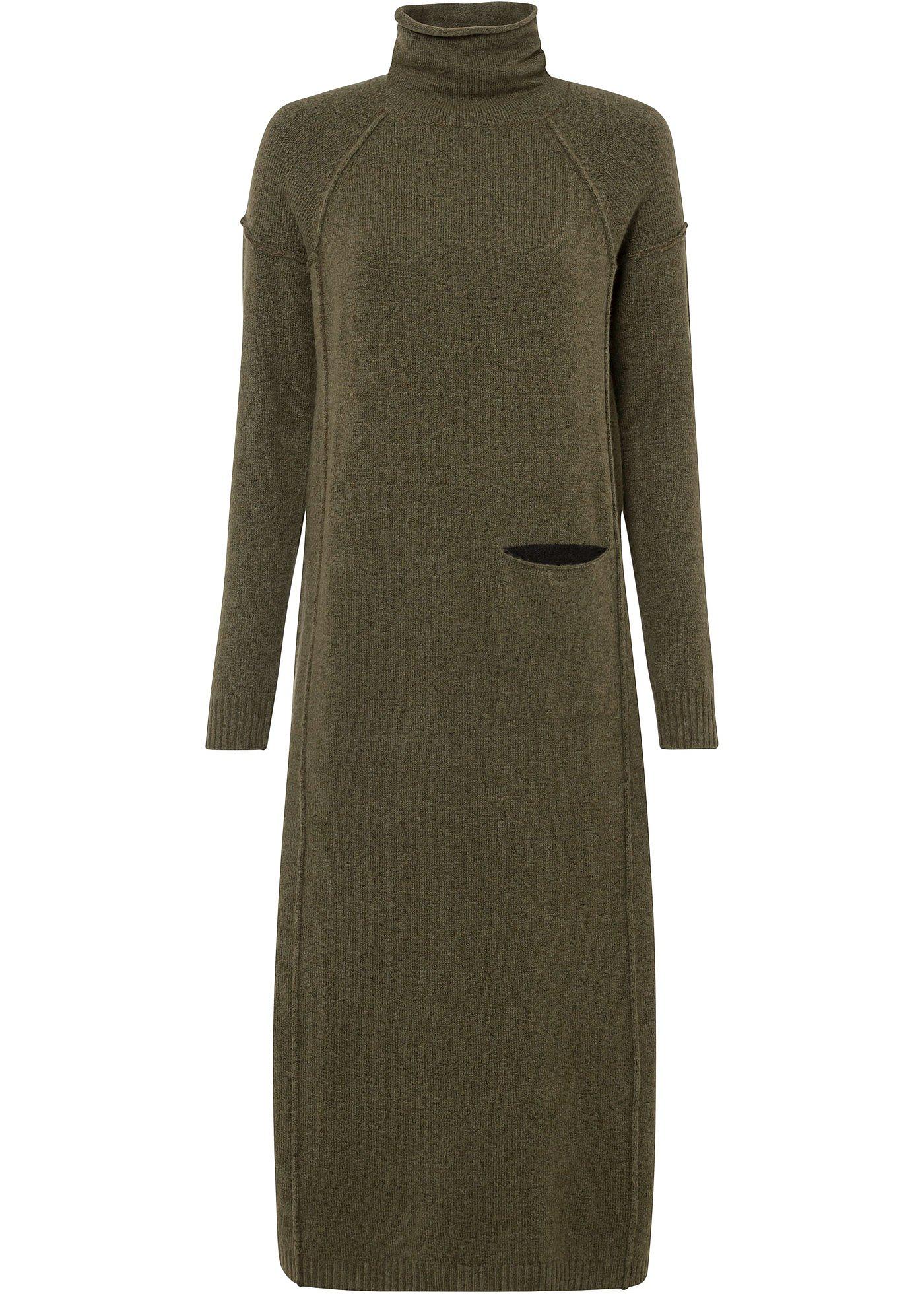 Robe en maille avec poche avec polyester recyclé