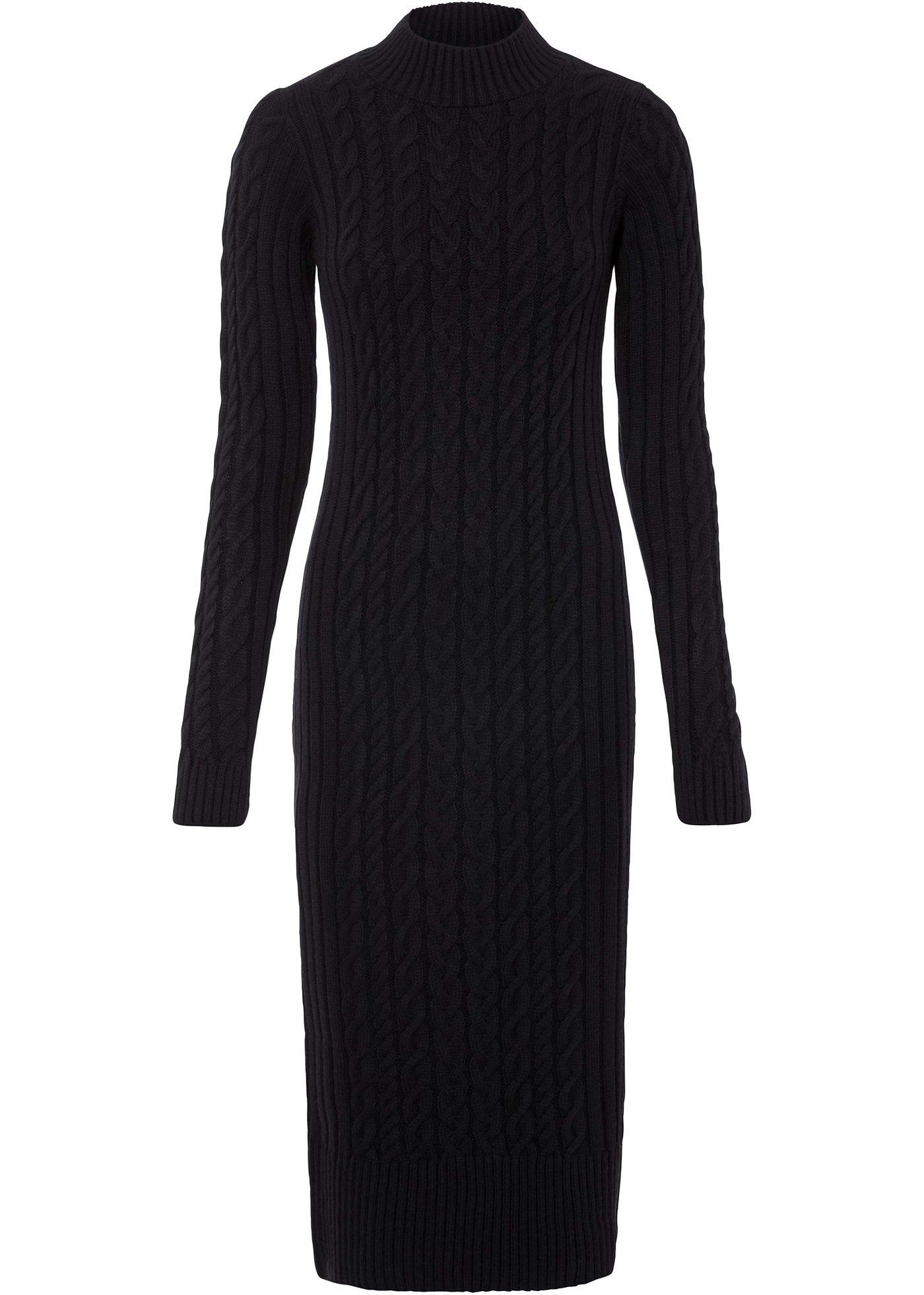 Robe en maille à motif torsadé