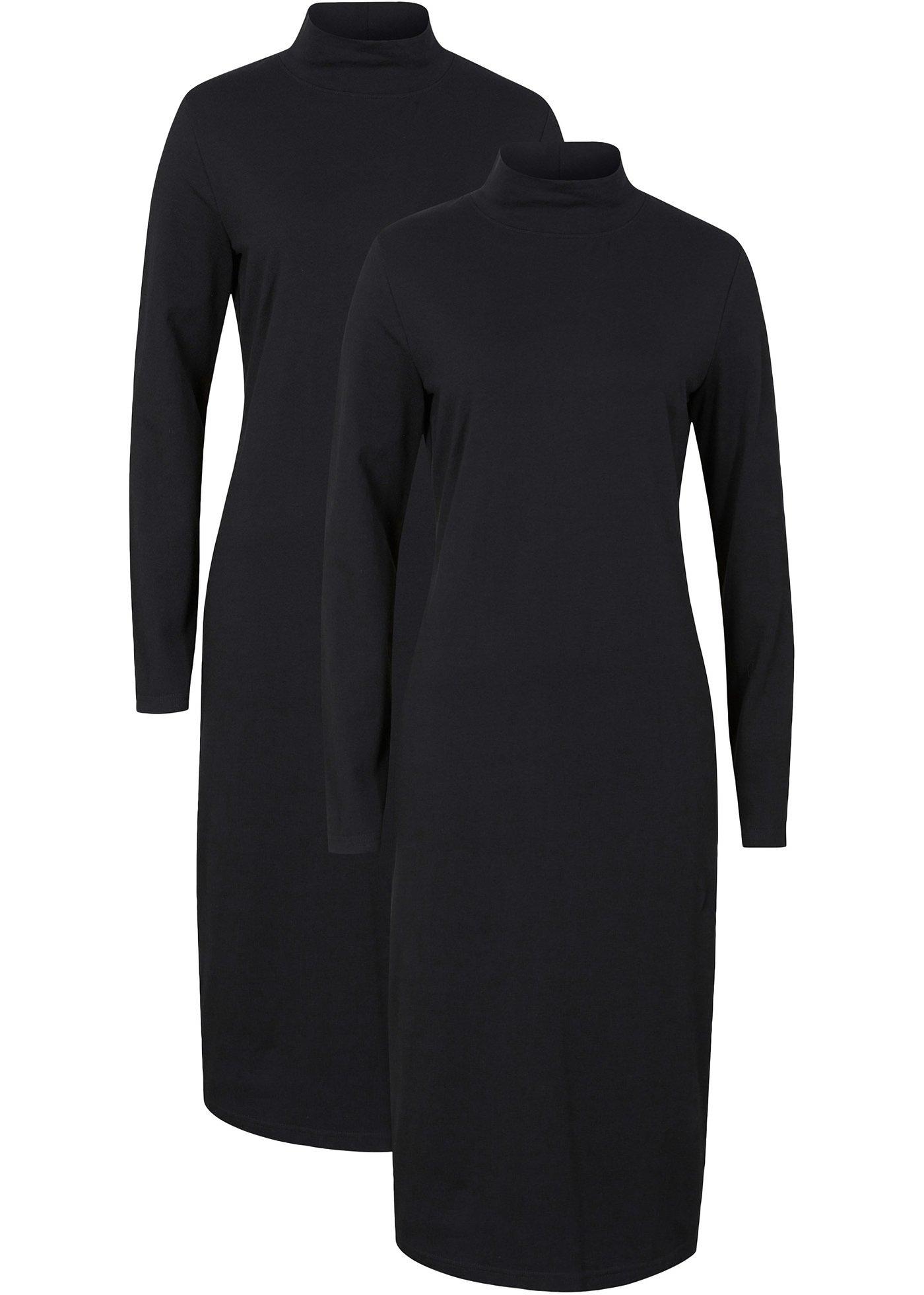 Lot de 2 robes en jersey longueur midi