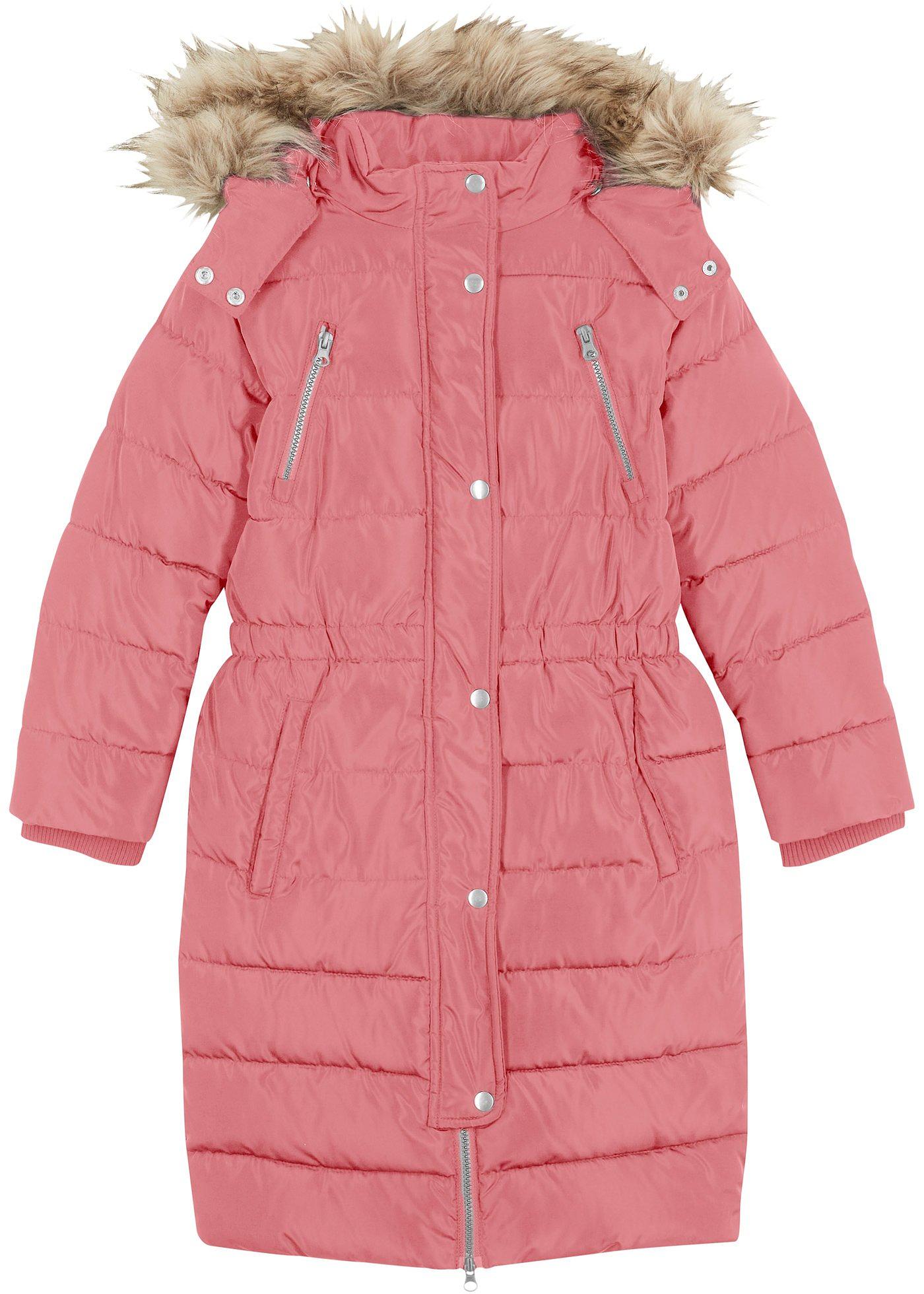 Manteau fille rembourré avec capuche amovible