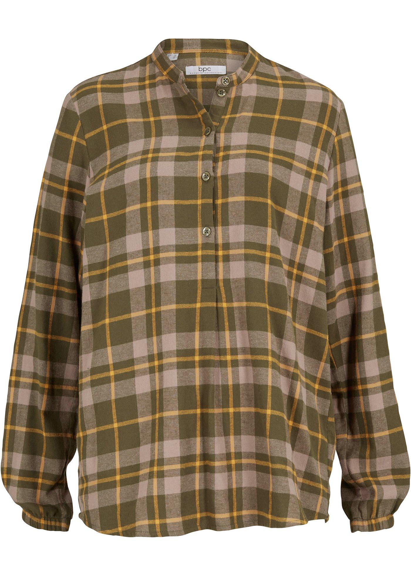 Blouse en flanelle à carreaux