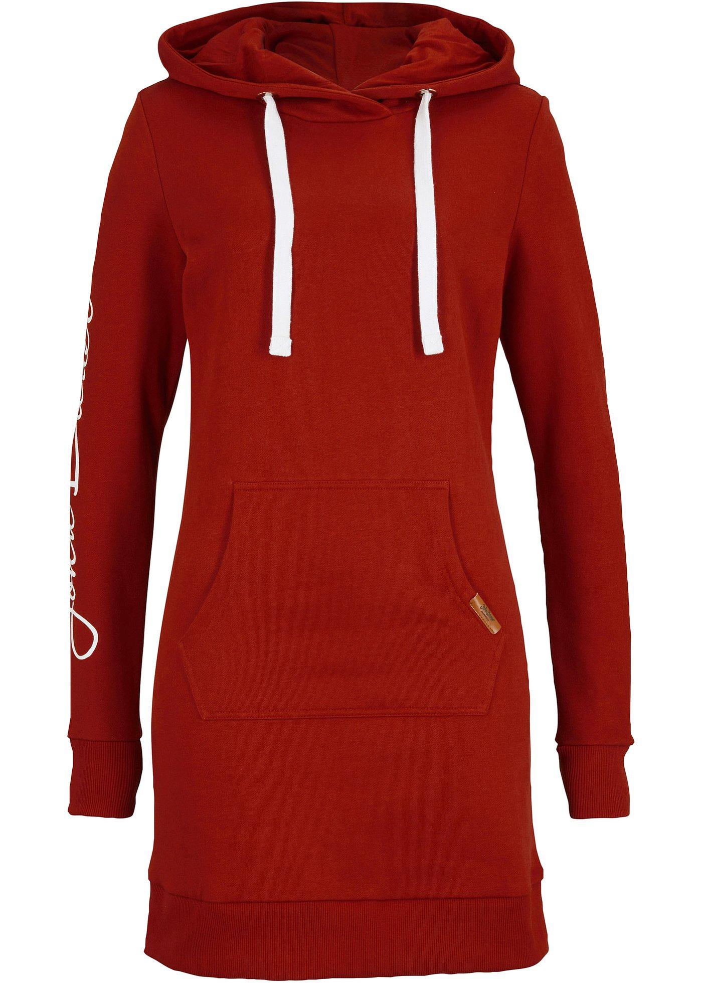 Sweat-shirt long à capuche