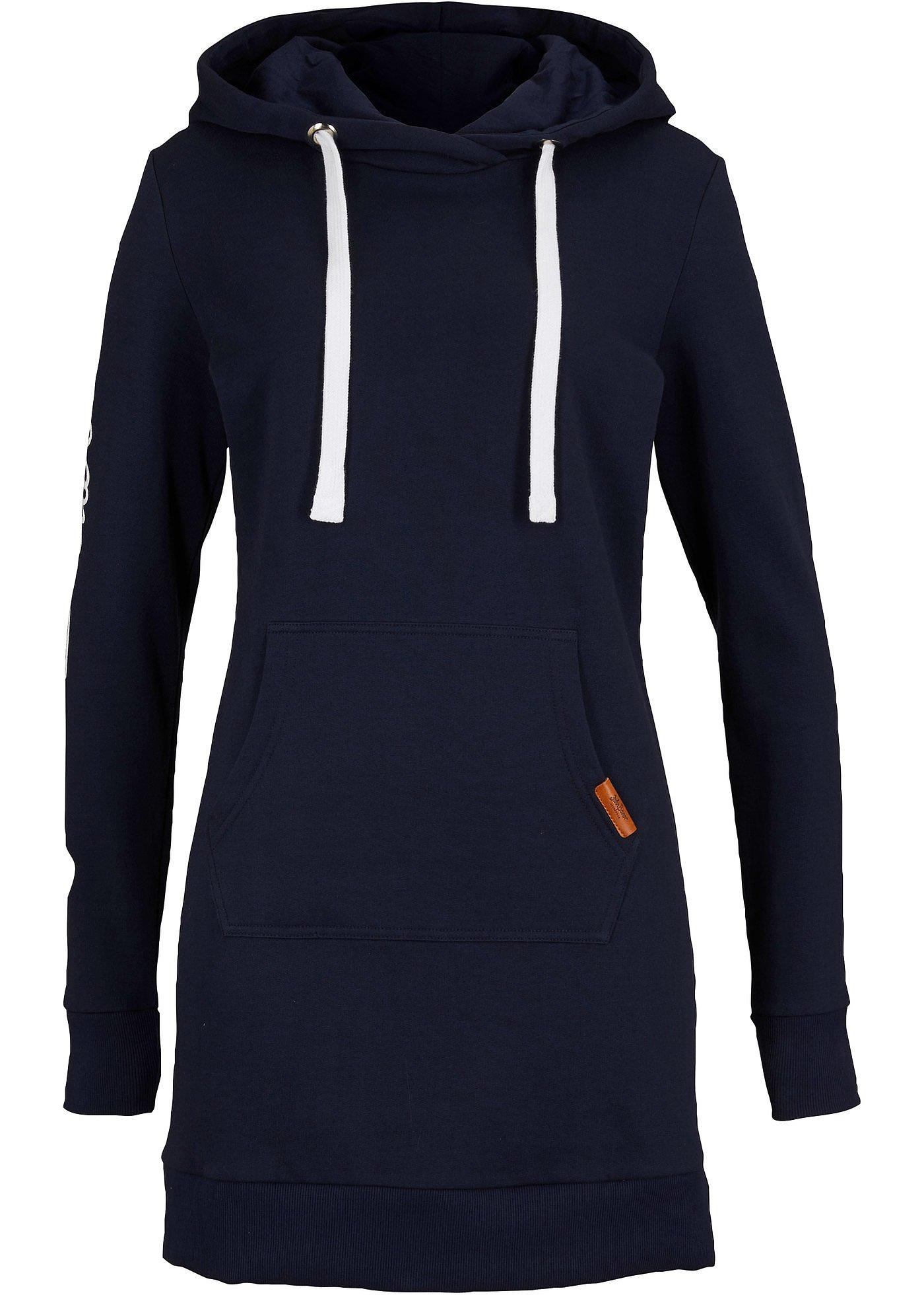 Sweat-shirt long à capuche