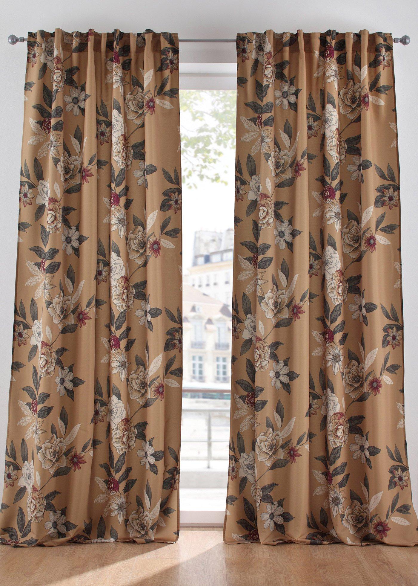 Panneau opaque avec imprimé floral (1 pce.)