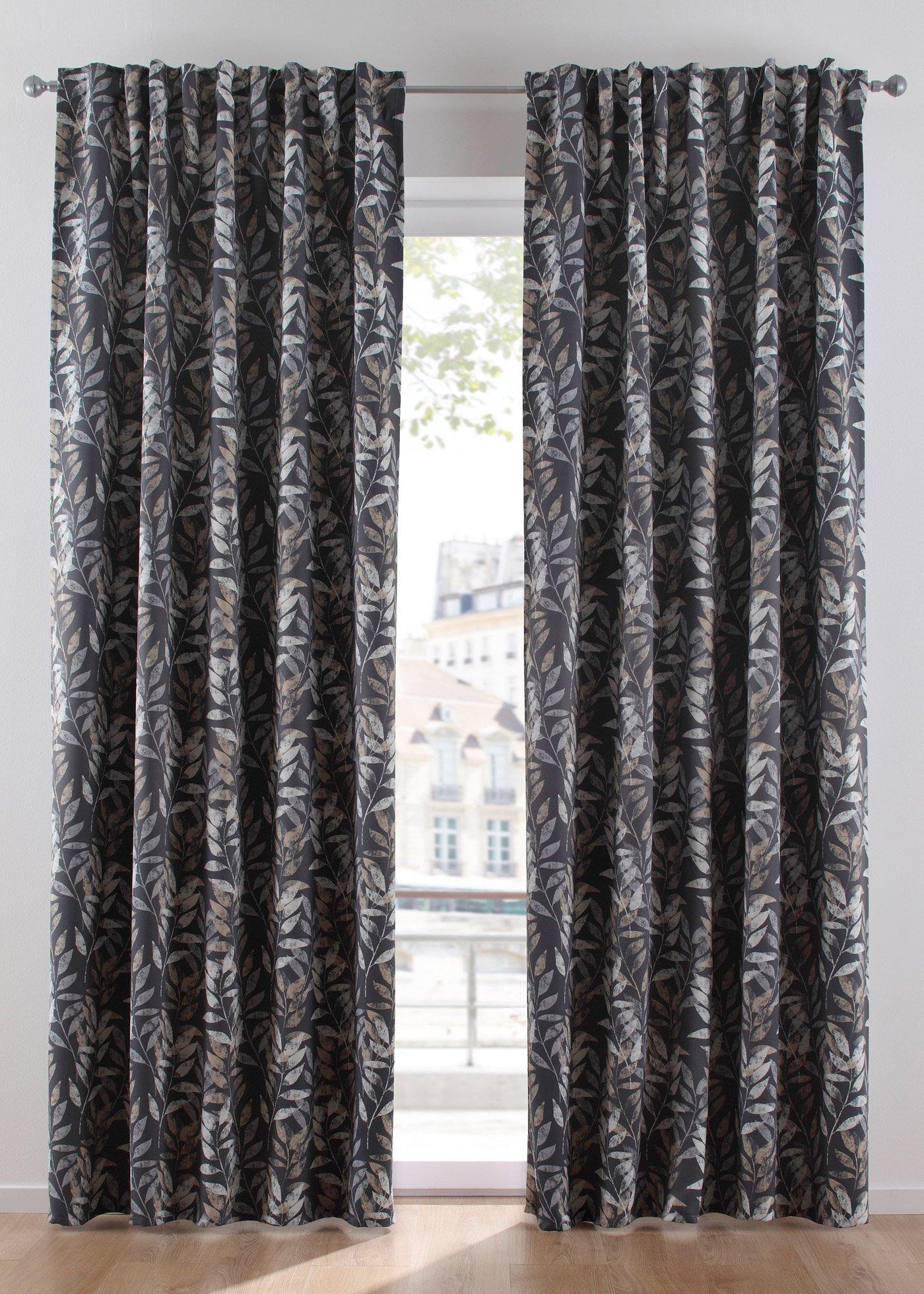 Panneau occultant imprimé végétal (1 pce.)