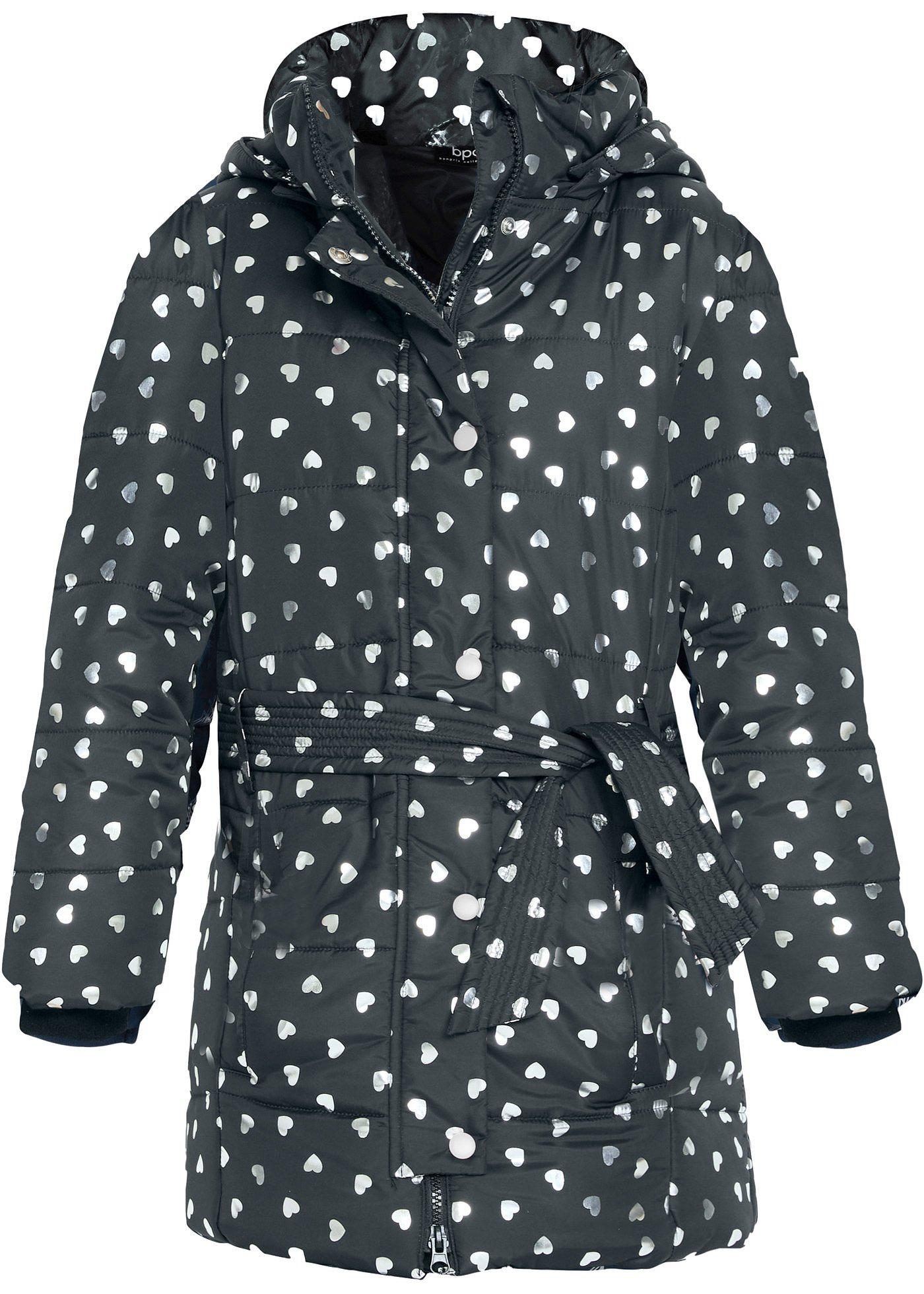 Veste d'hiver fille avec capuche amovible