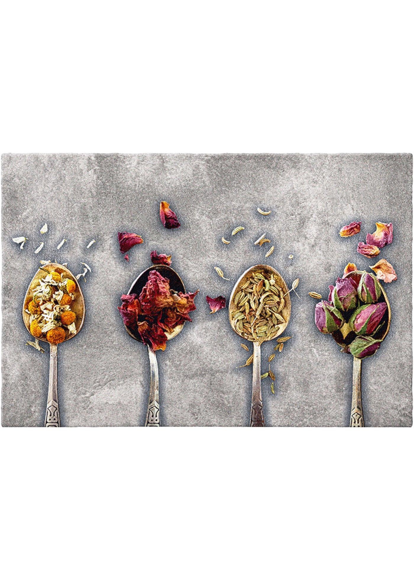 Tapis de protection avec fleurs