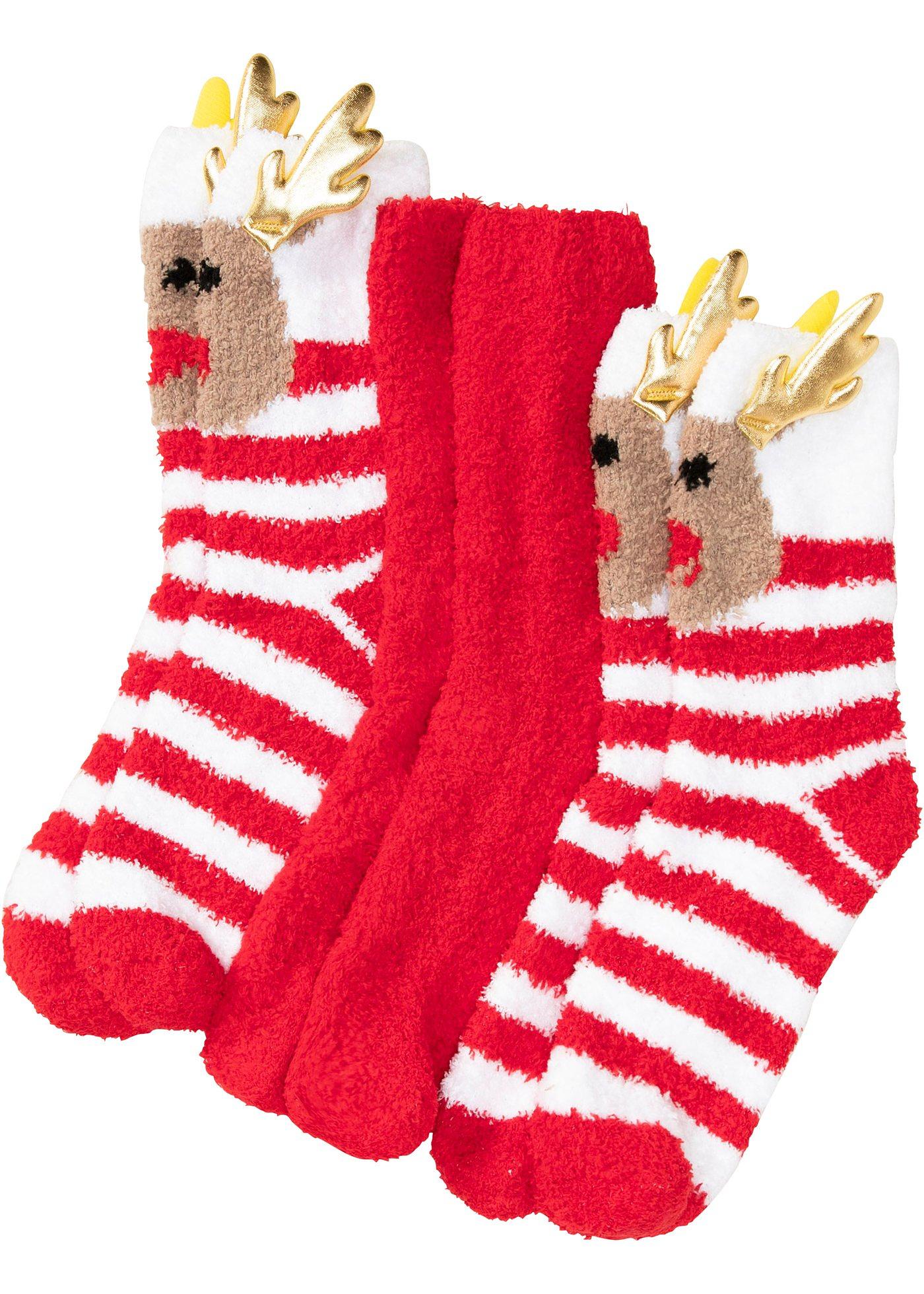 Lot de 3 paires de chaussettes douillettes avec carte cadeau