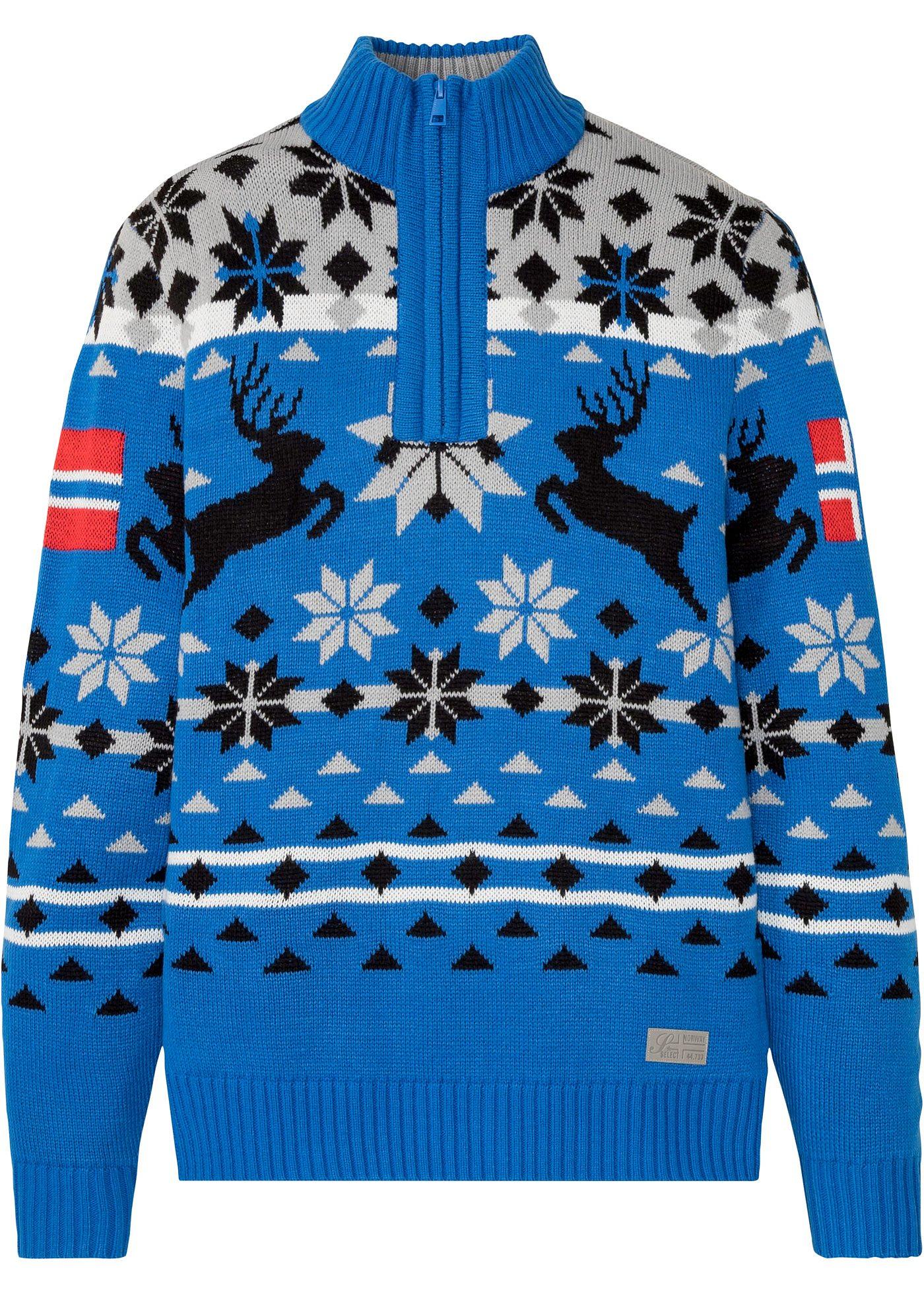 Pull camionneur à motif norvégien