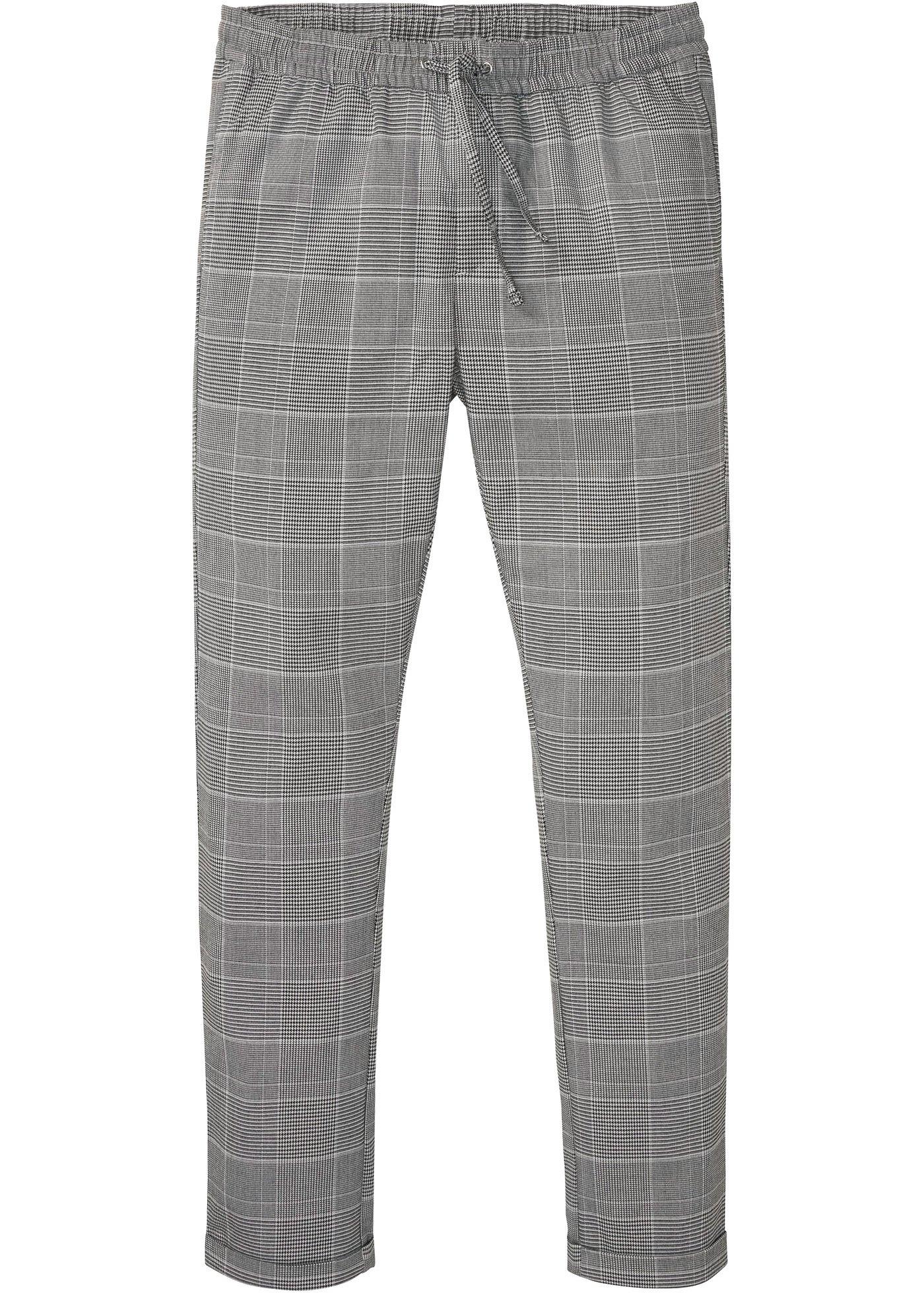 Pantalon taille extensible légèrement raccourci Slim Fit, Straight