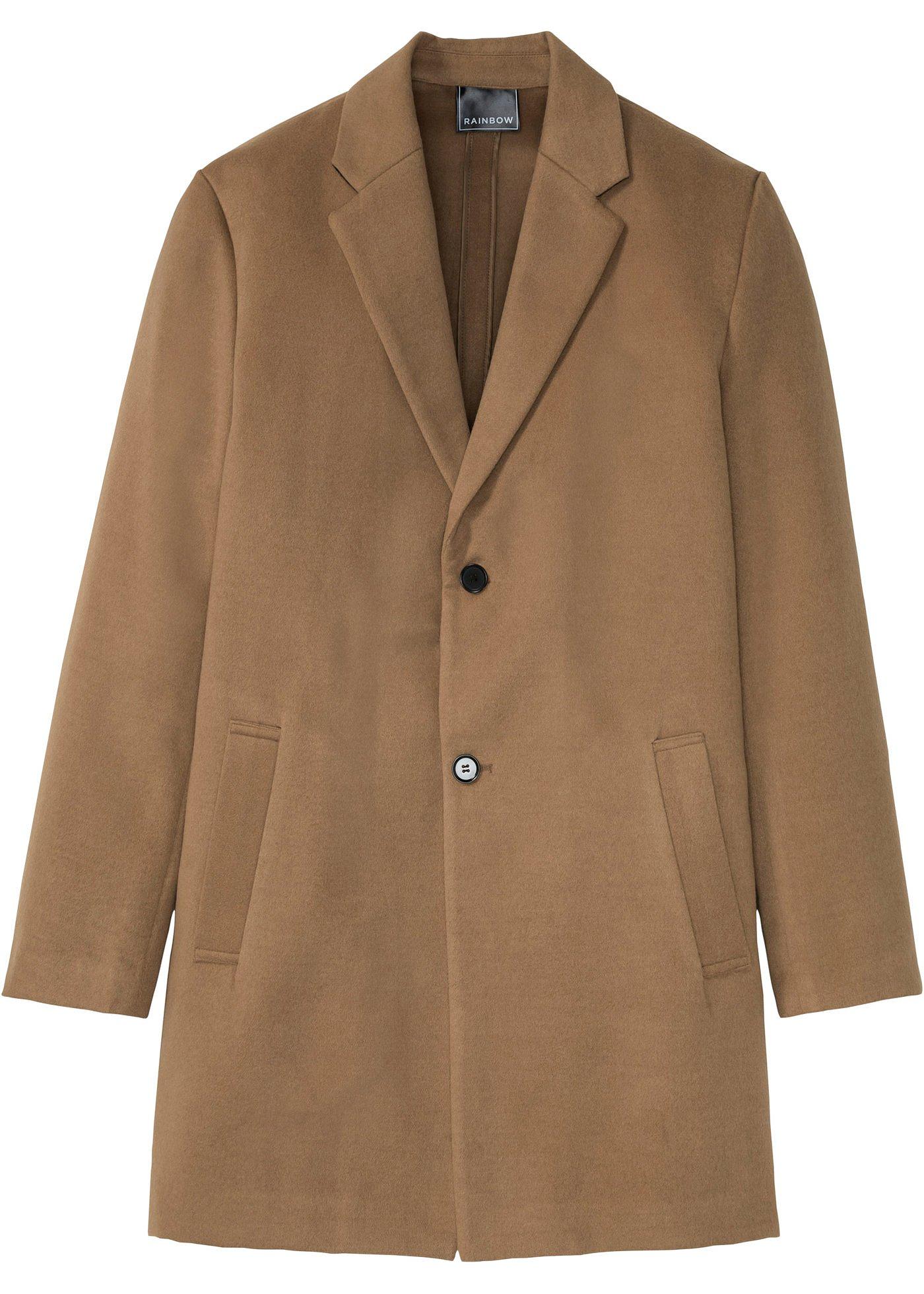 Manteau court aspect laine