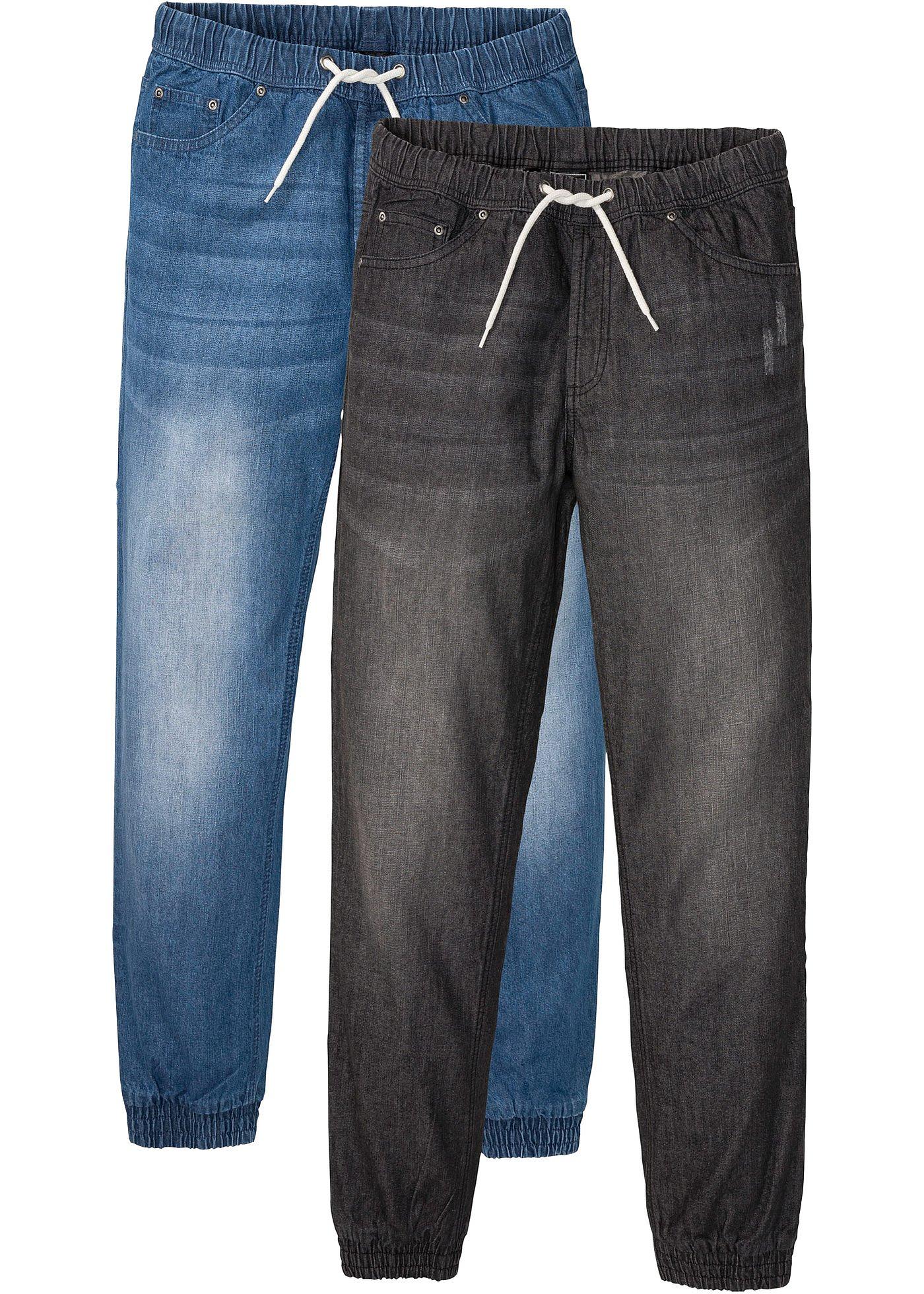 Image de Lot de 2 jeans taille extensible Regular Fit, Straight