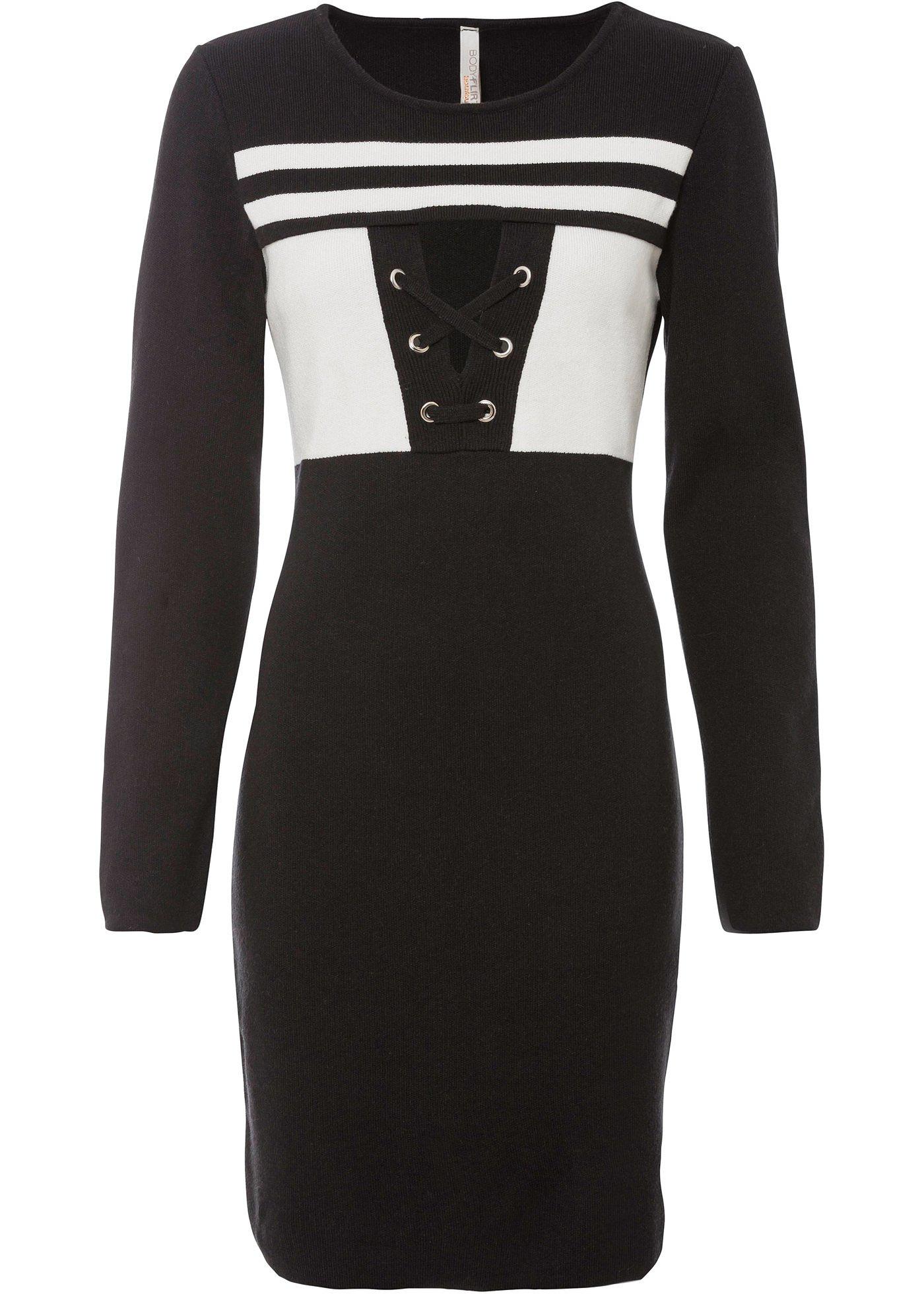 Robe en maille à laçage