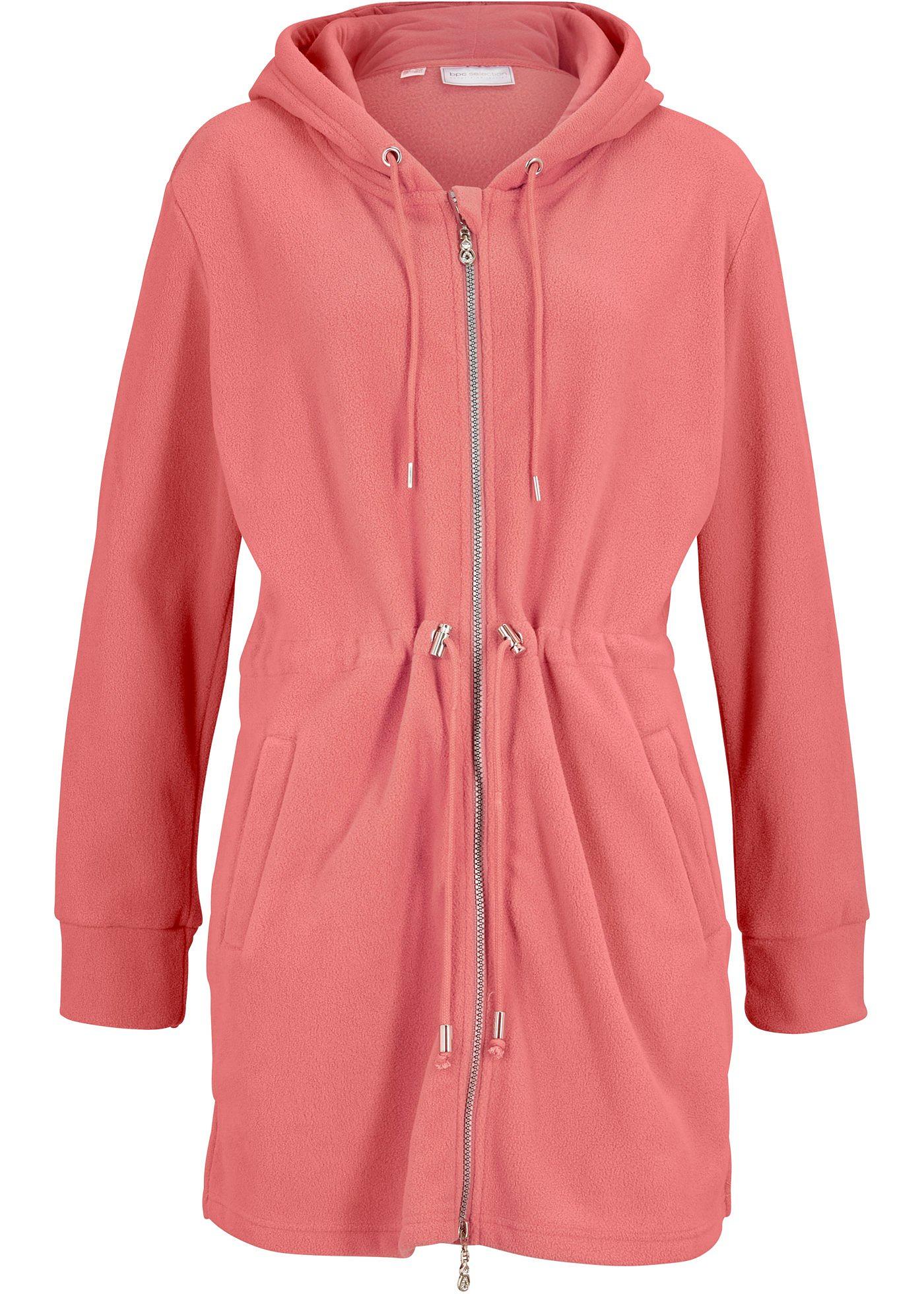 Veste longue en polaire