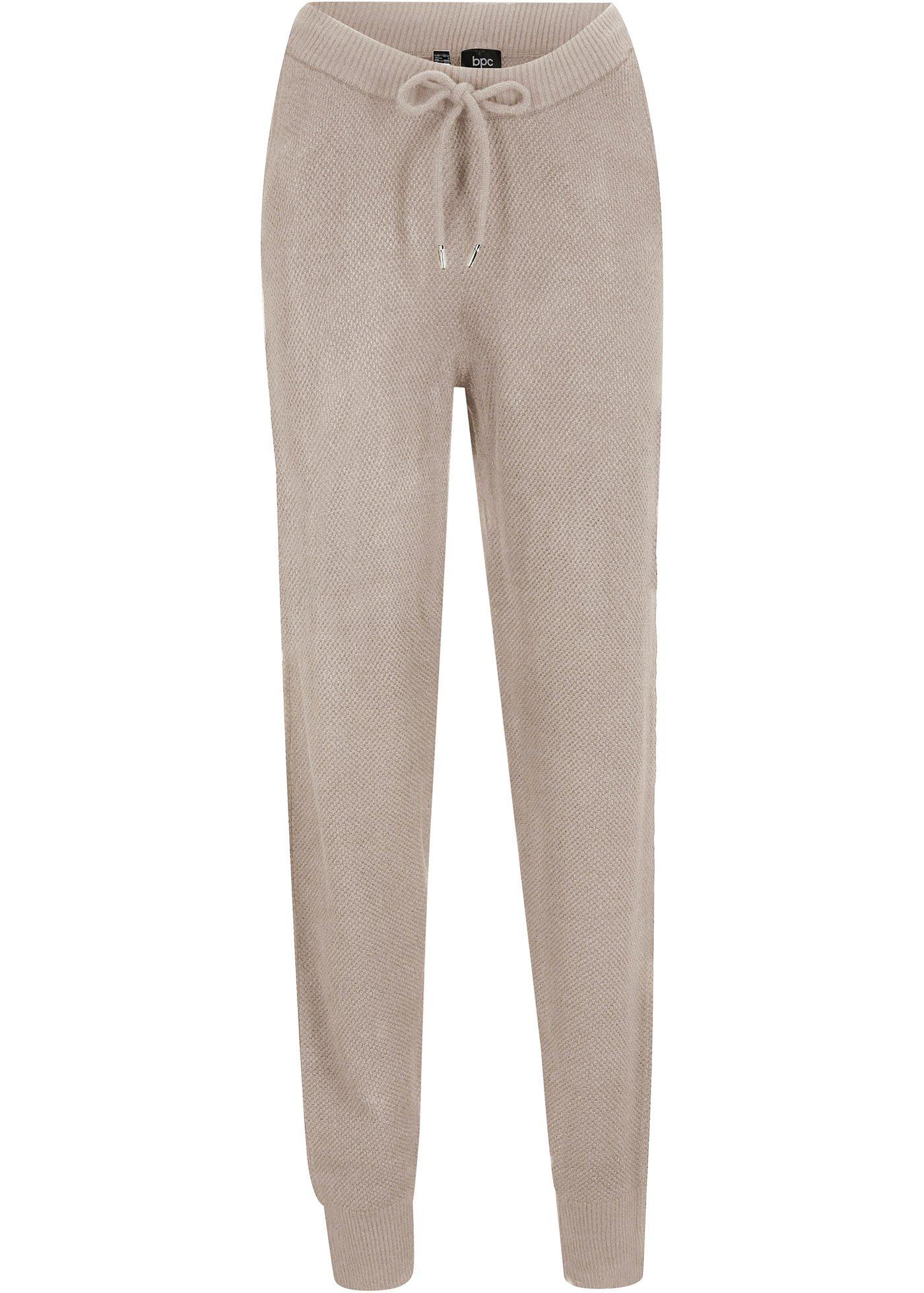 Pantalon en fine maille avec empiècement taille