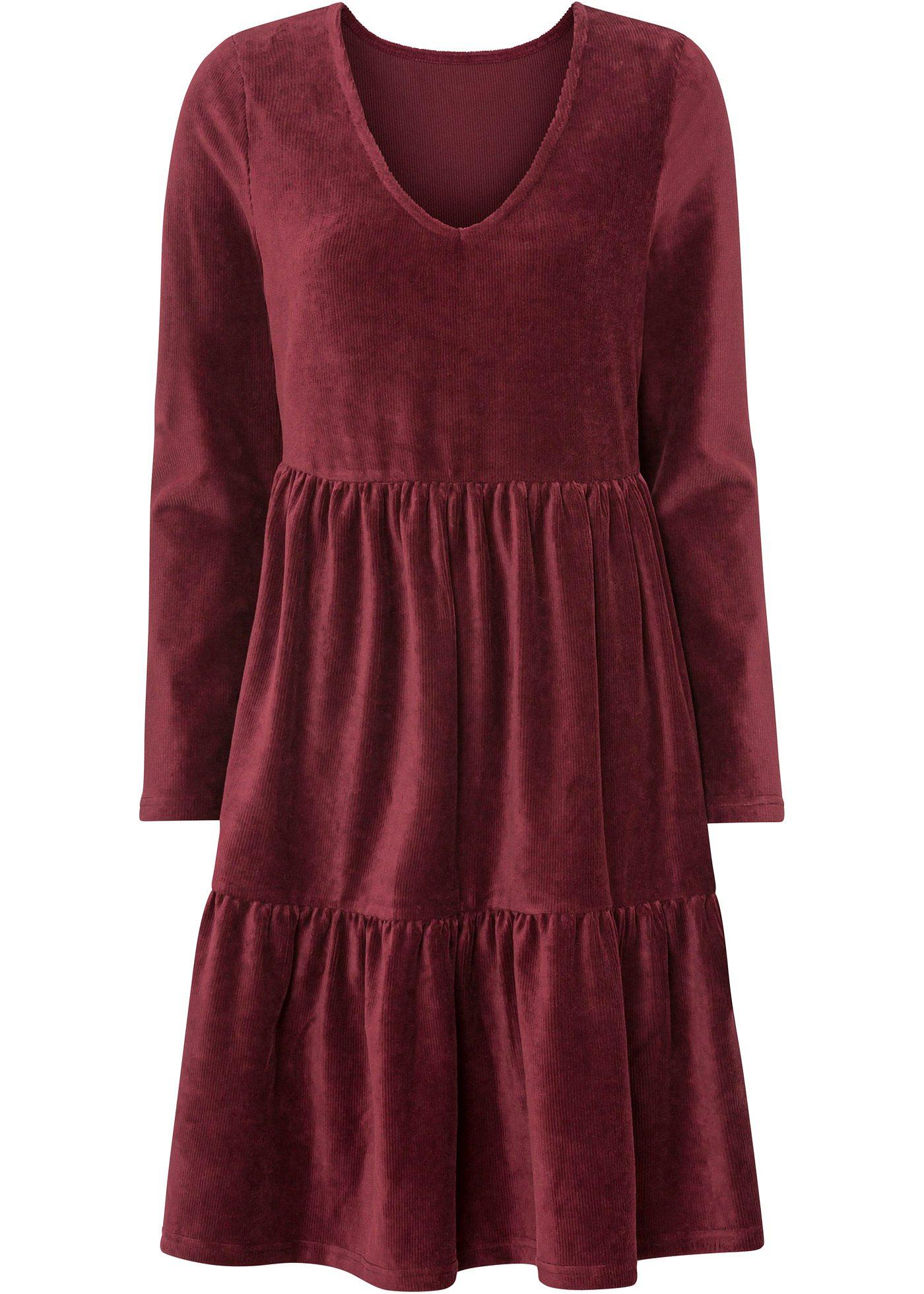 Robe en velours côtelé