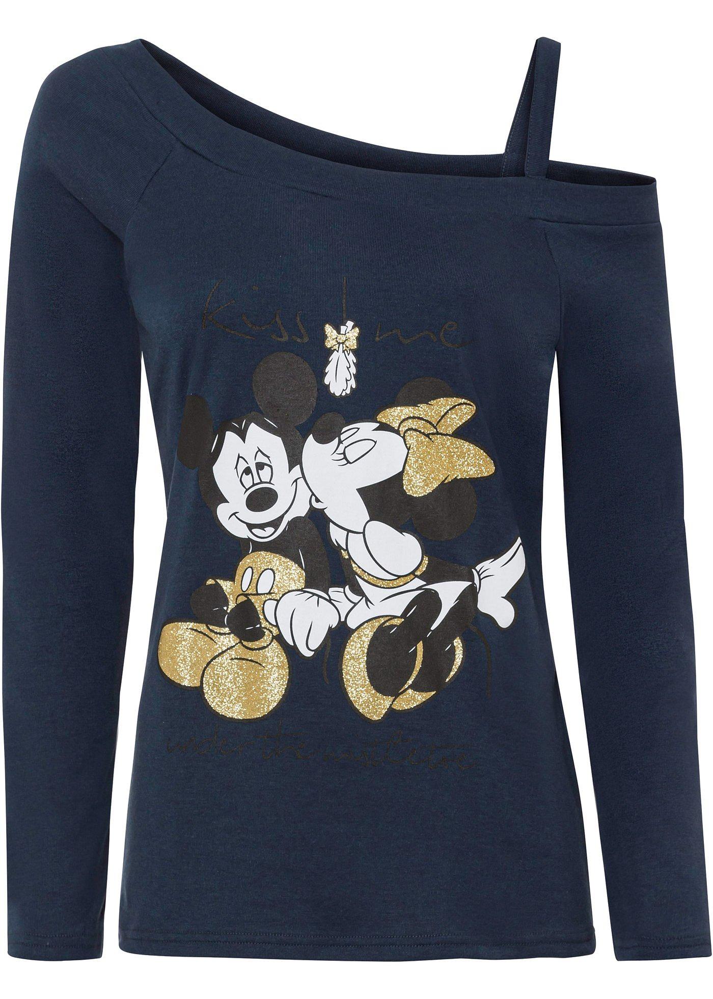 T-shirt manches longues à imprimé Mickey Mouse