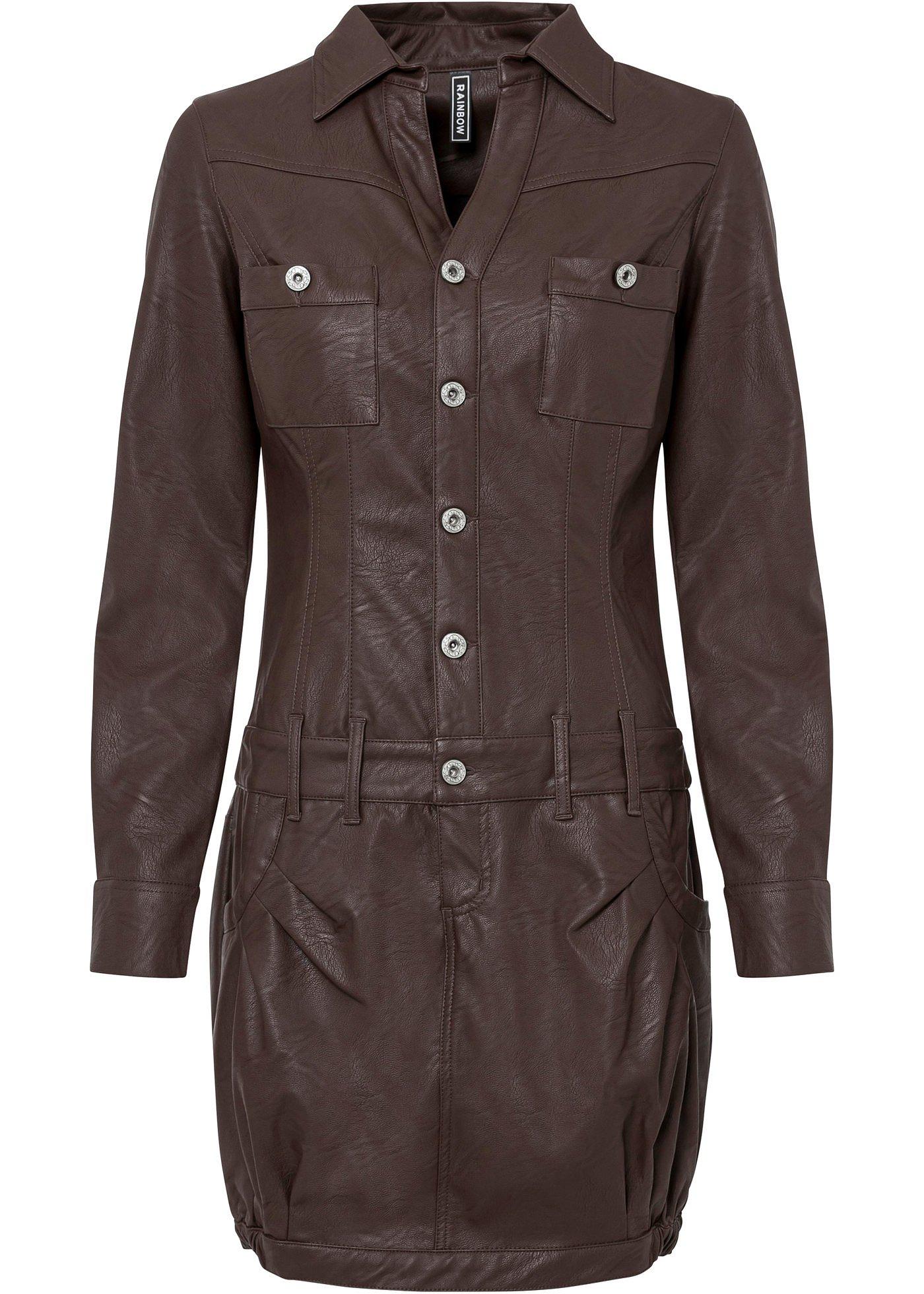 Robe synthétique imitation cuir