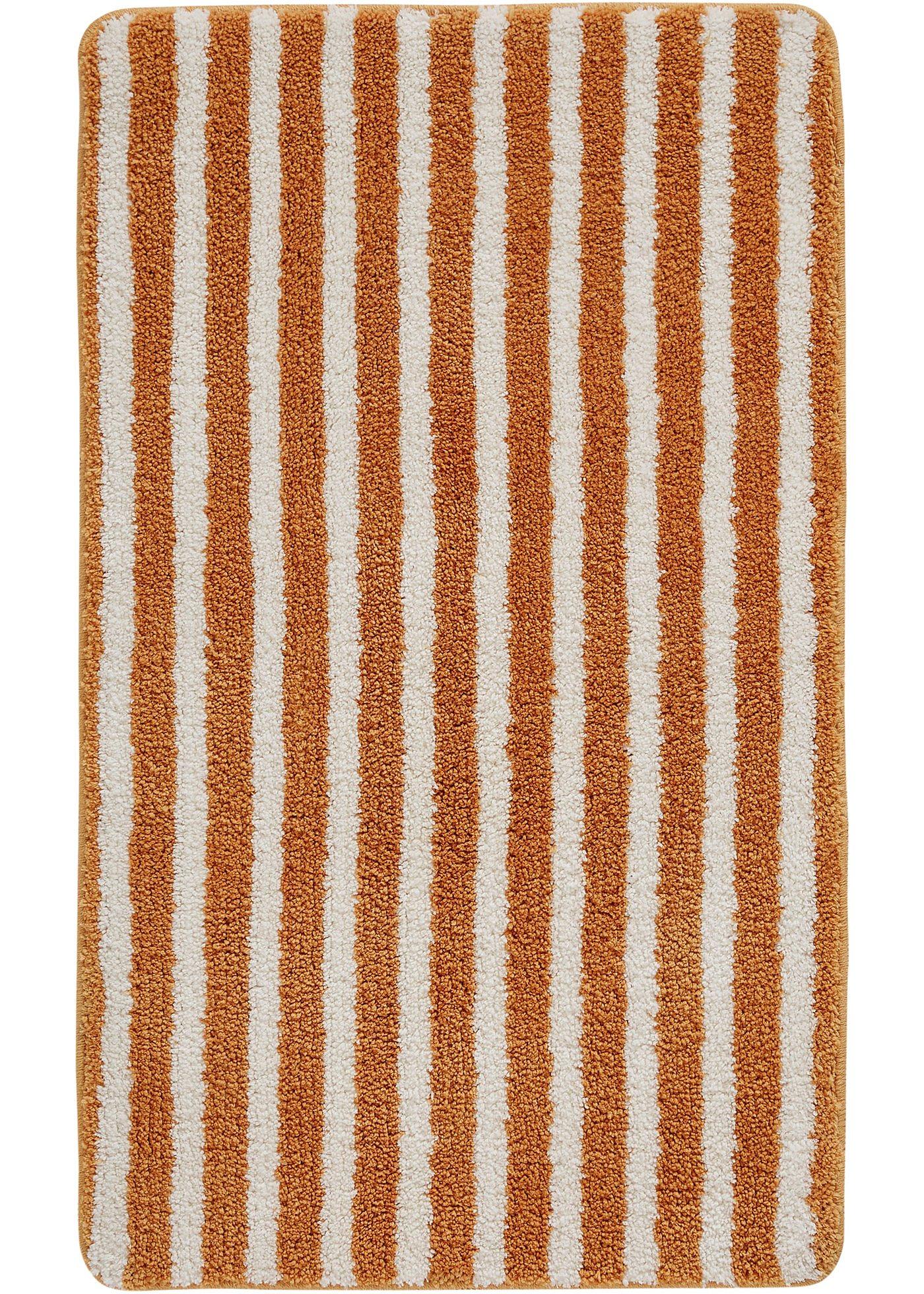 Tapis de salle de bain à rayures