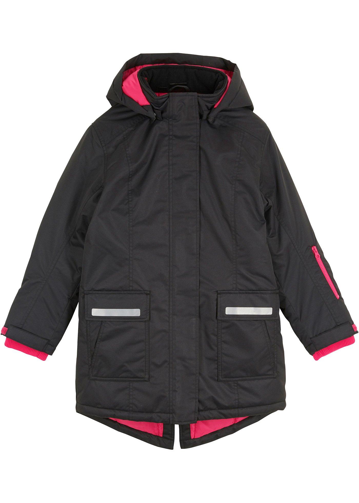 Parka fille rembourrée, étanche + coupe-vent