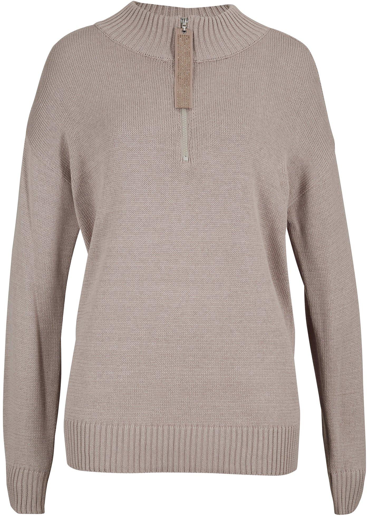 Pull avec zip brillant