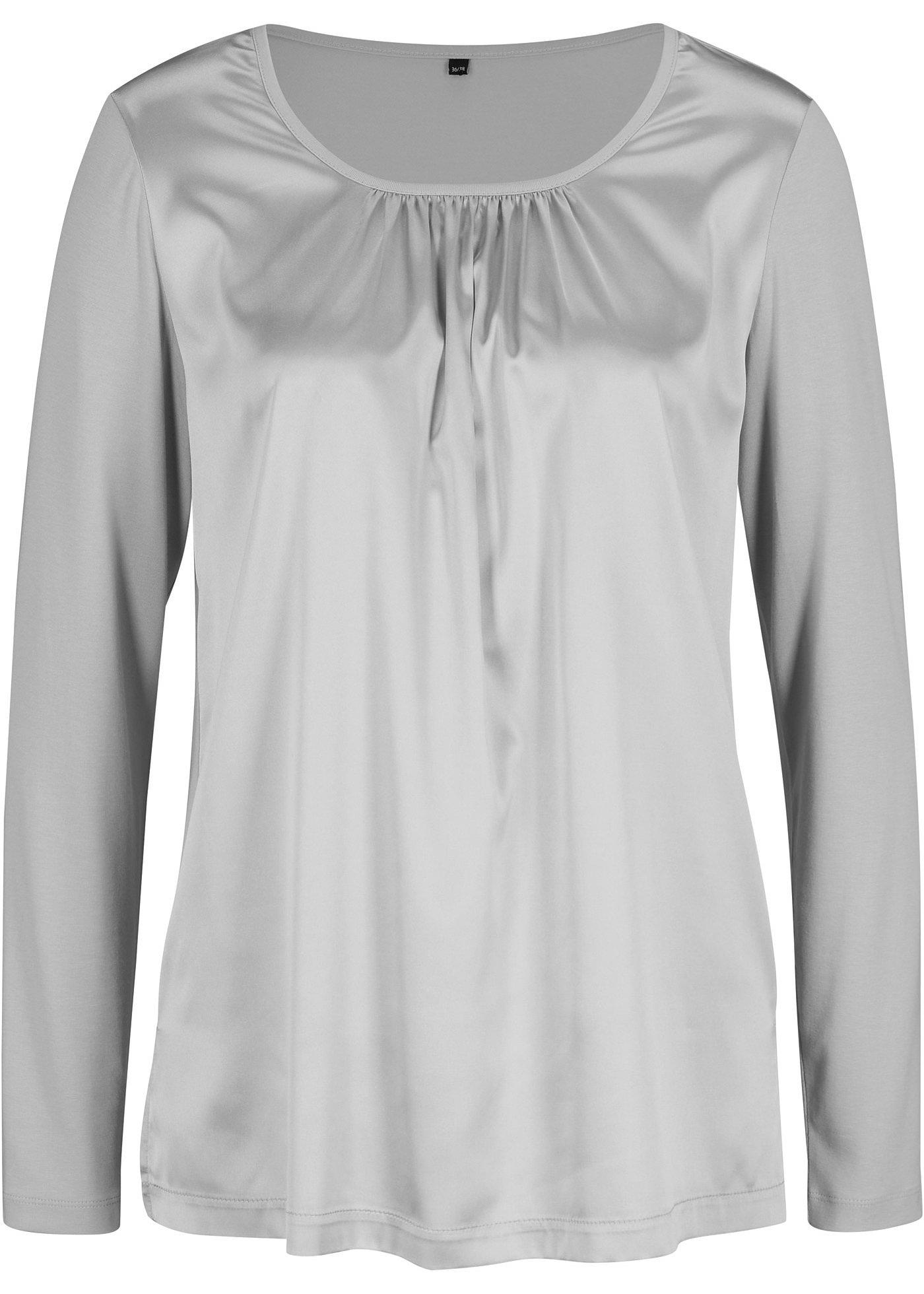 T-shirt manches longues avec satin