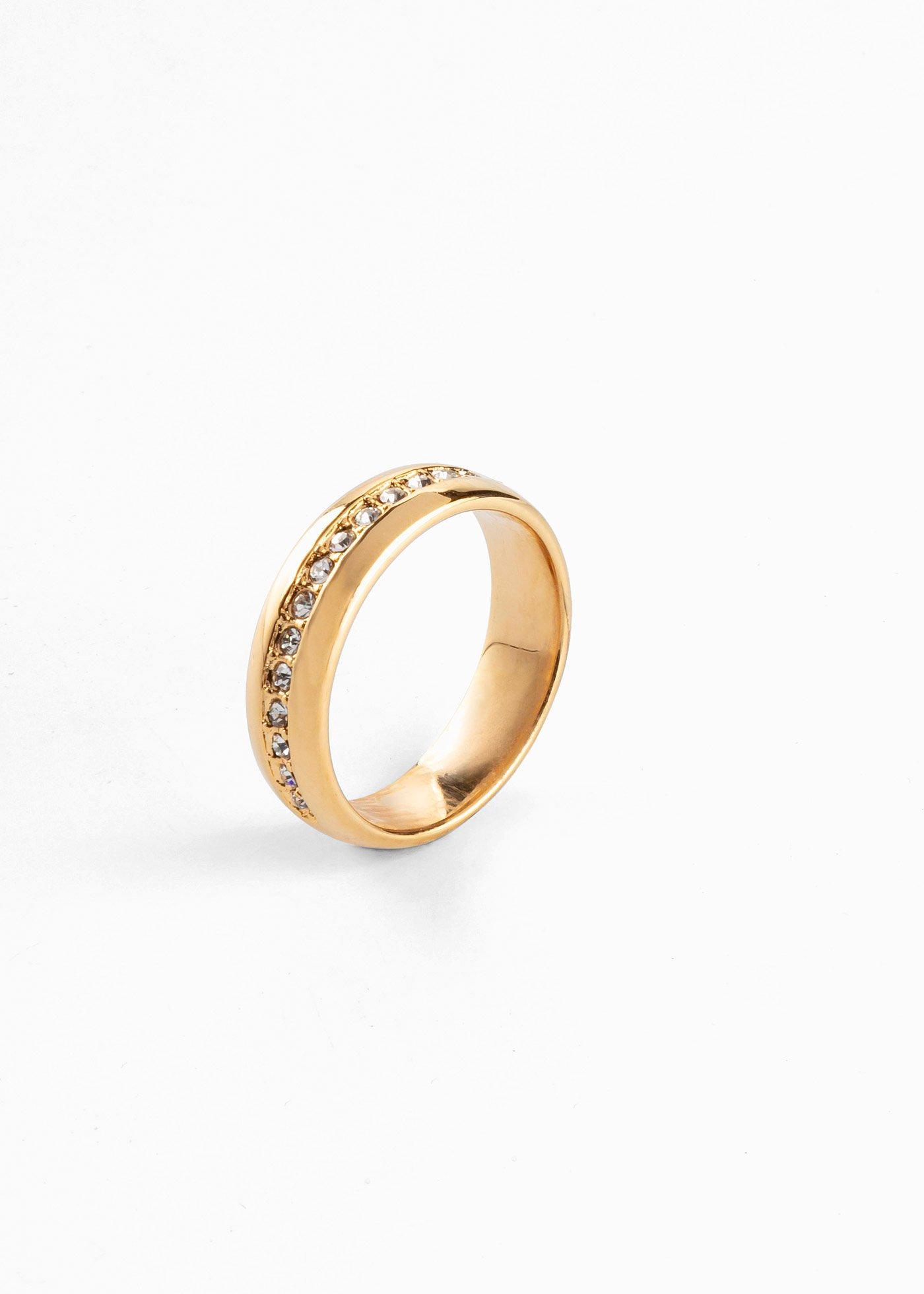 Bague ornée de cristaux