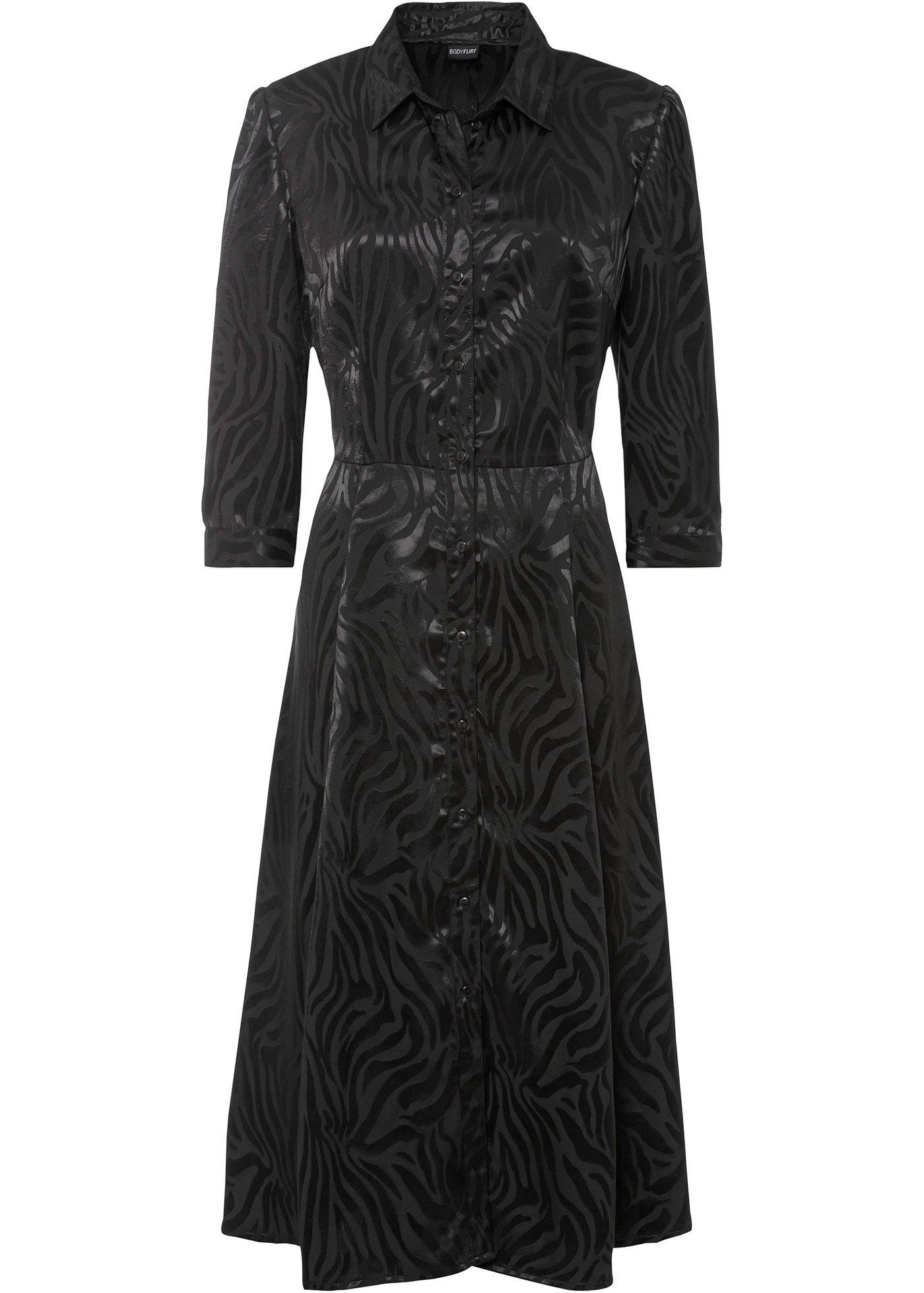 Robe-chemise en jacquard