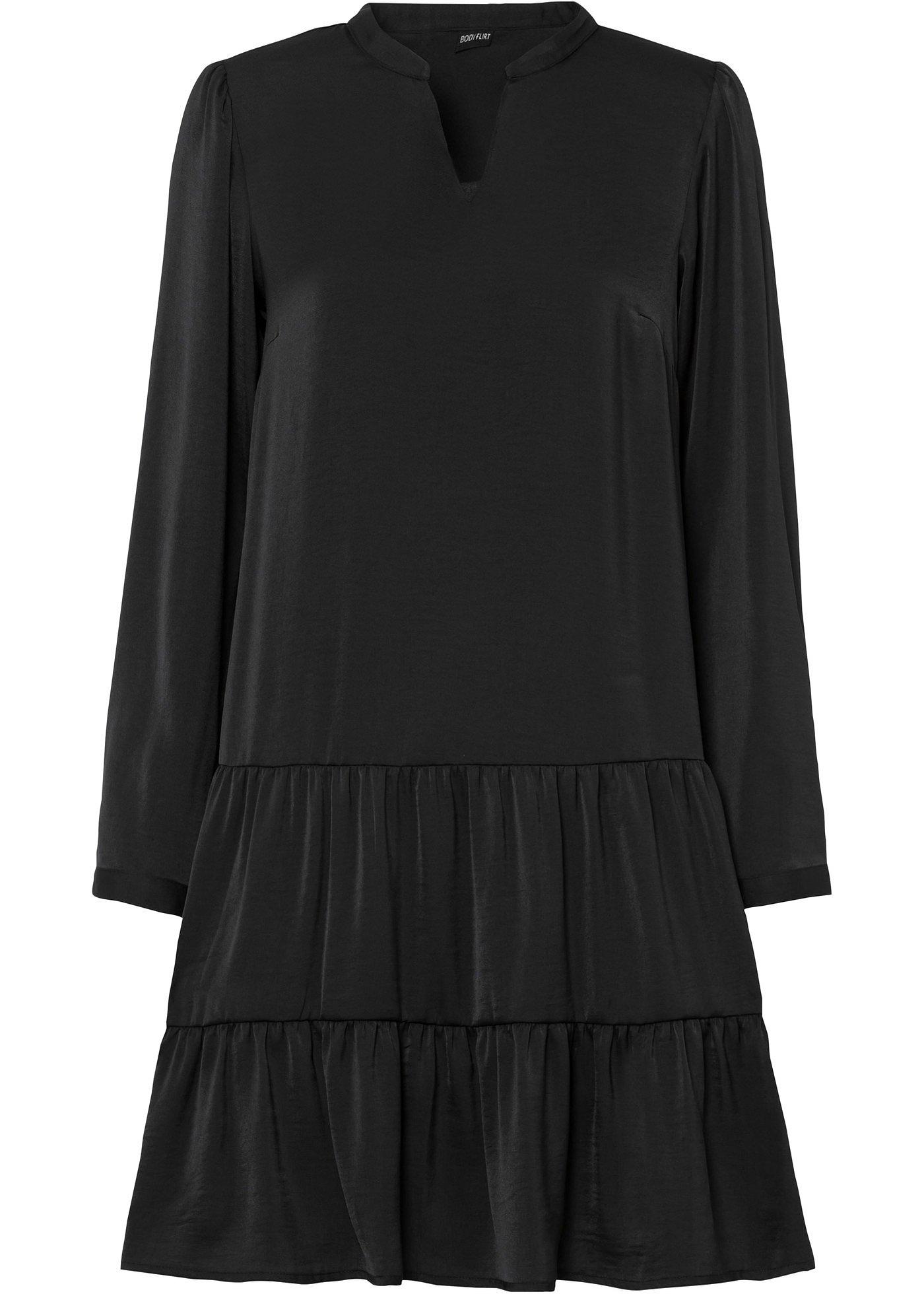 Robe en satin avec polyester recyclé