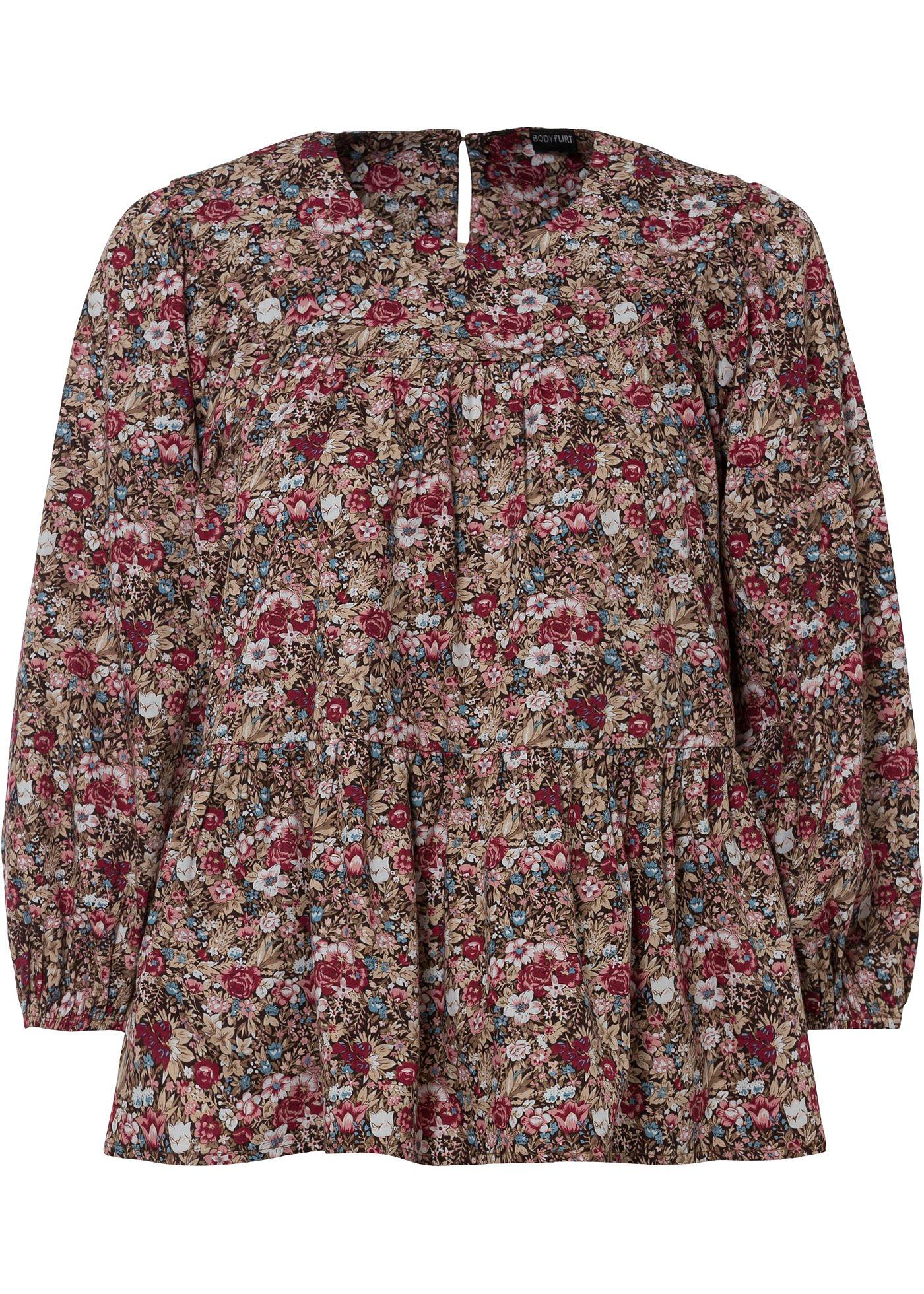 Blouse ample à manches 3/4