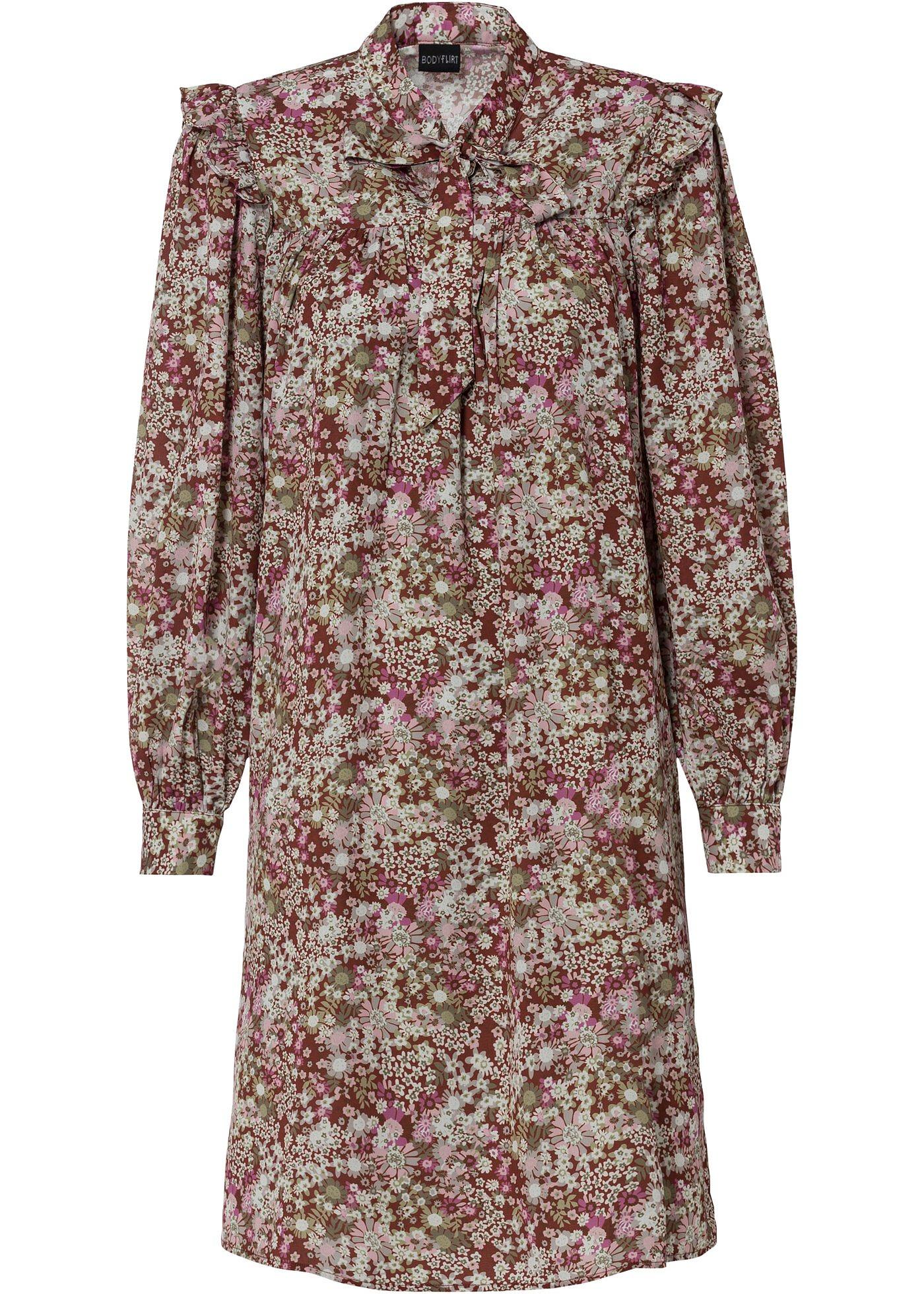 Robe-chemisier avec lavallière