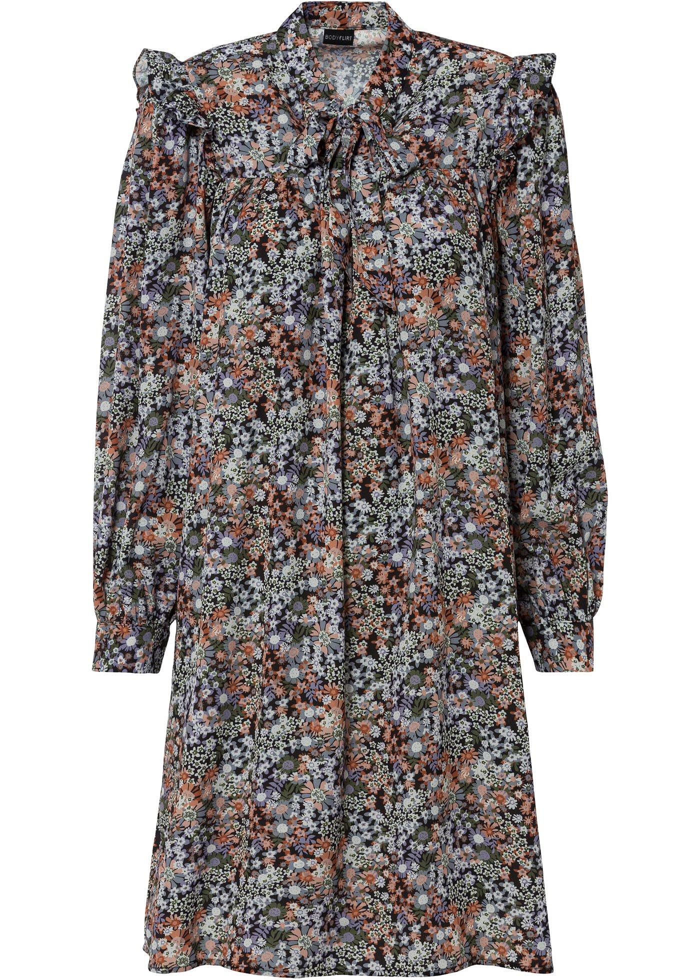 Robe-chemisier avec lavallière