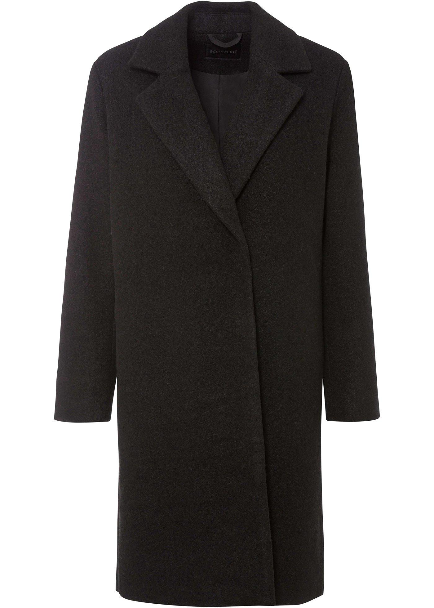 Manteau court aspect laine