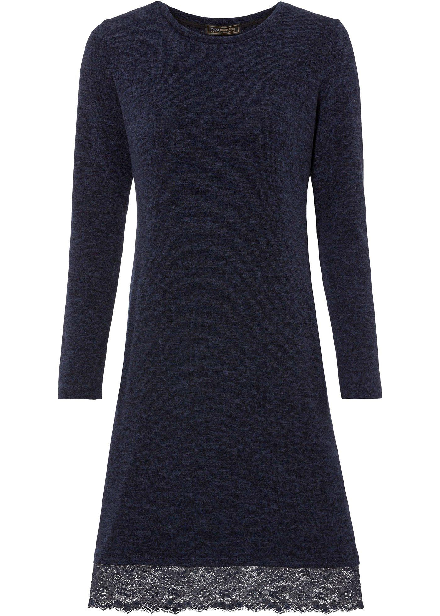 Robe en maille à dentelle