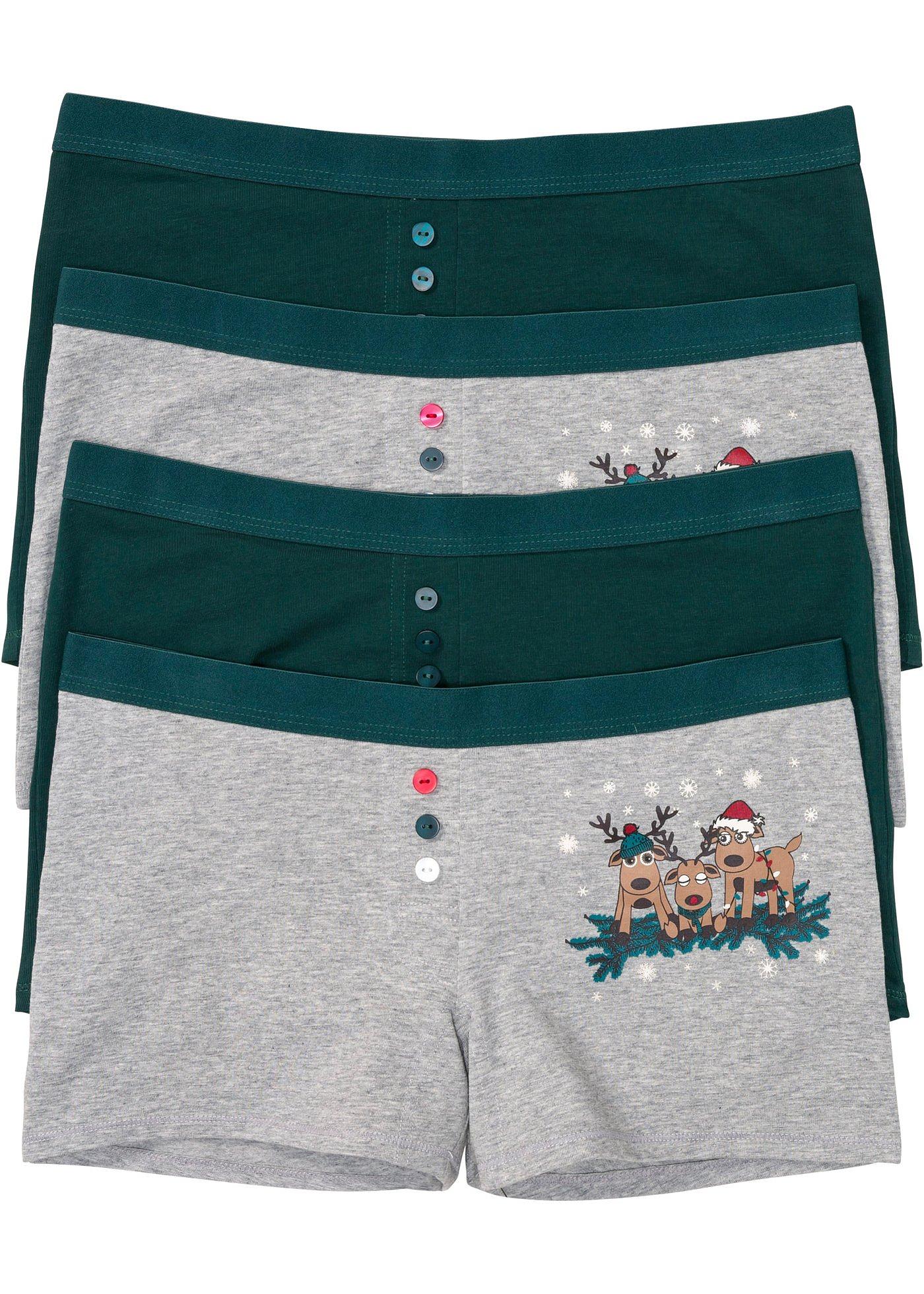 Lot de 4 boxers femme à imprimé animal