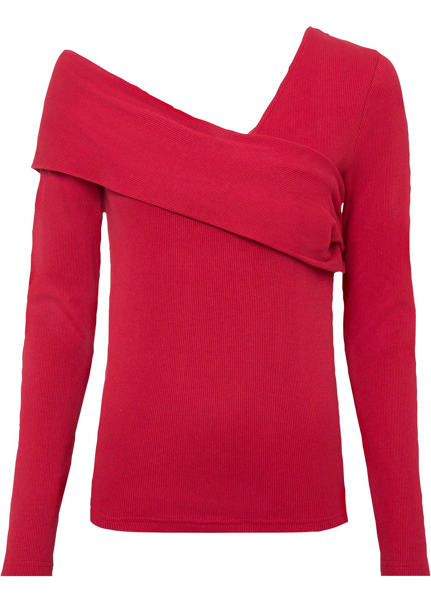 T-shirt avec décolleté asymétrique