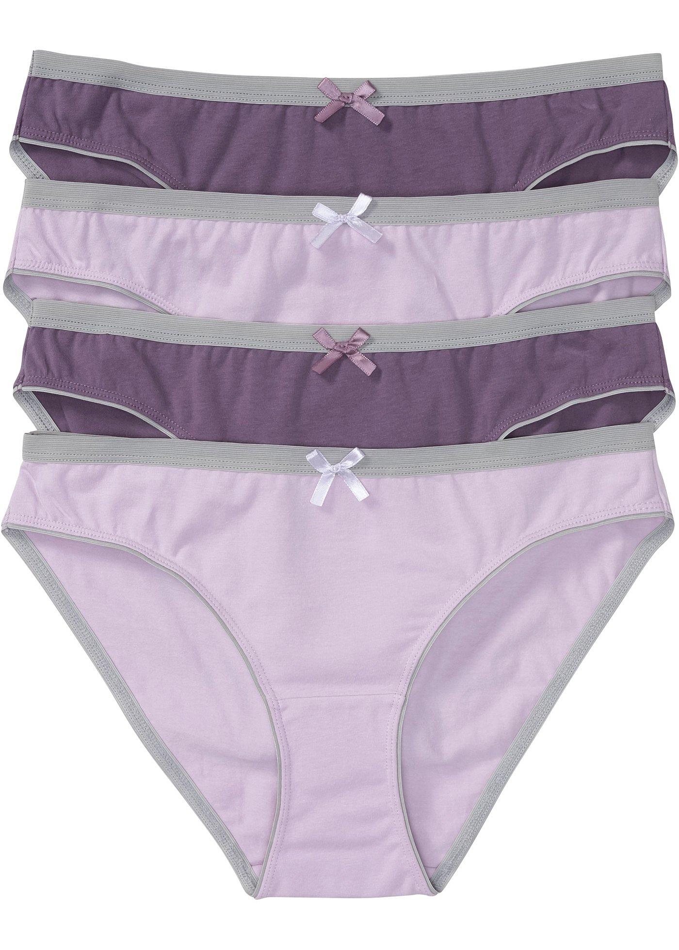 Lot de 4 slips avec coton bio