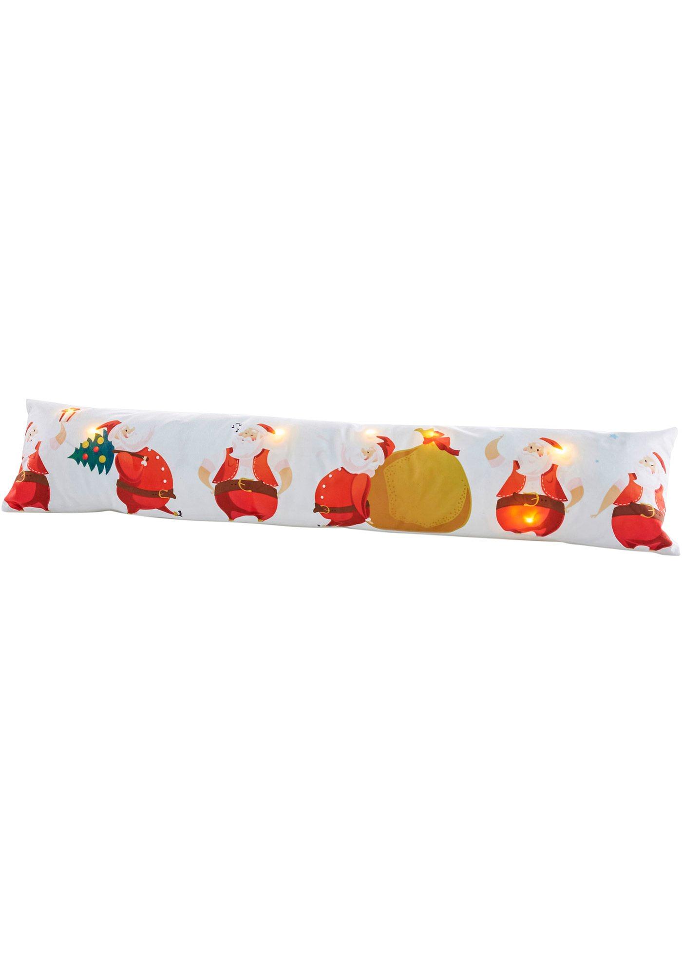 Coussin LED avec Pères Noël