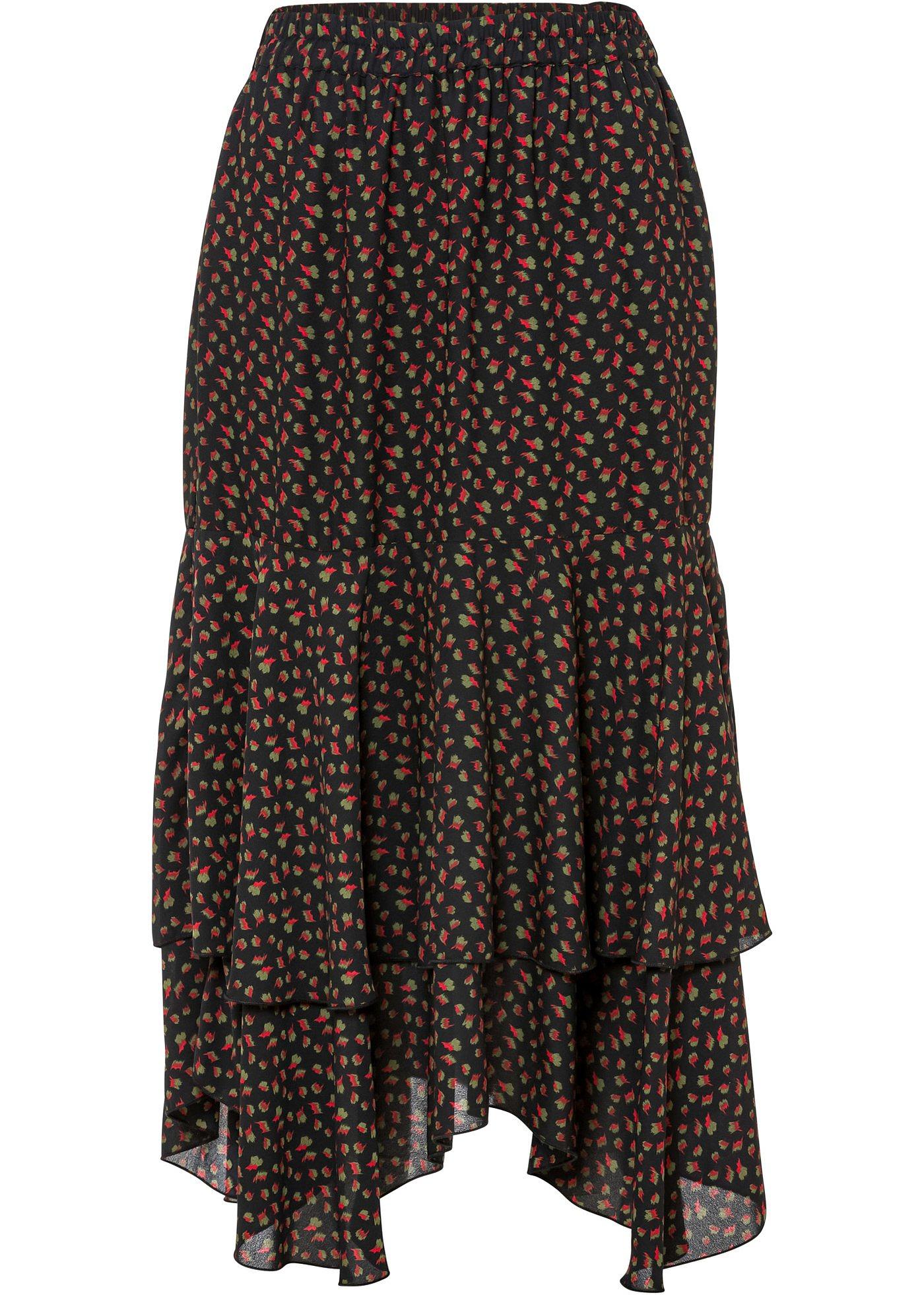 Jupe étagée en polyester recyclé