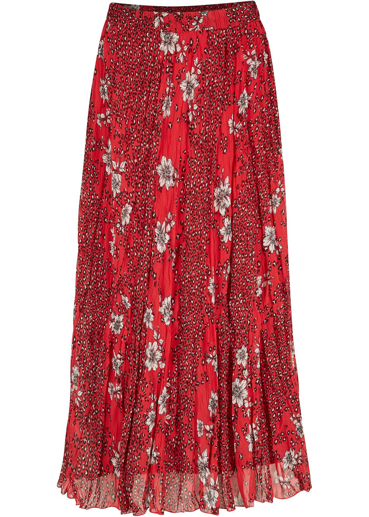 Jupe en chiffon à imprimé patchwork