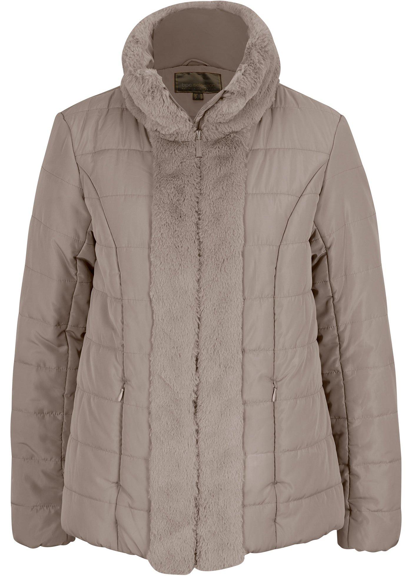 Veste matelassée avec synthétique imitation fourrure